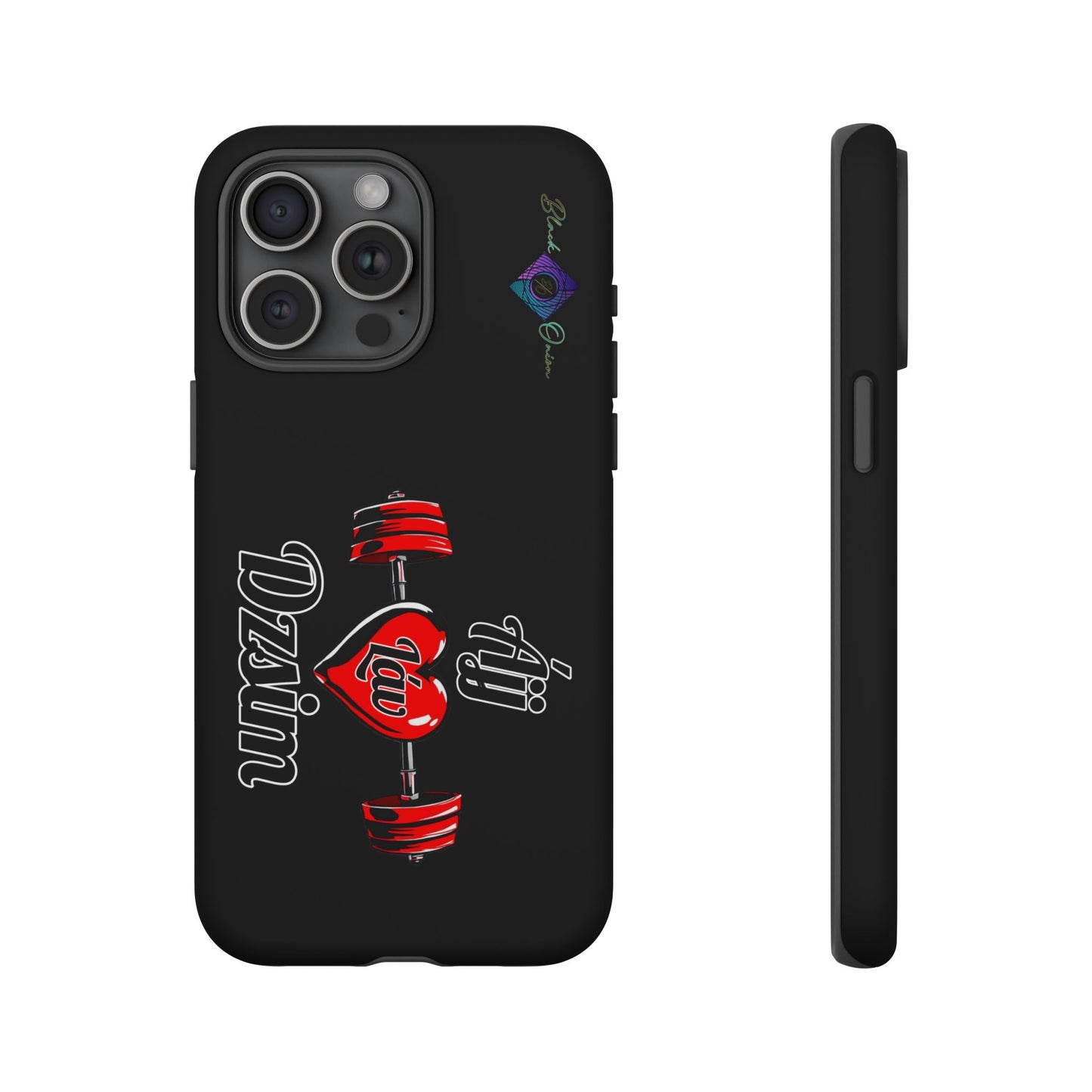 BlackOnion Brand New Phone Case - with Motivational Workout Motif’Ájj Láv Dzsim ‘💪🔥🫵