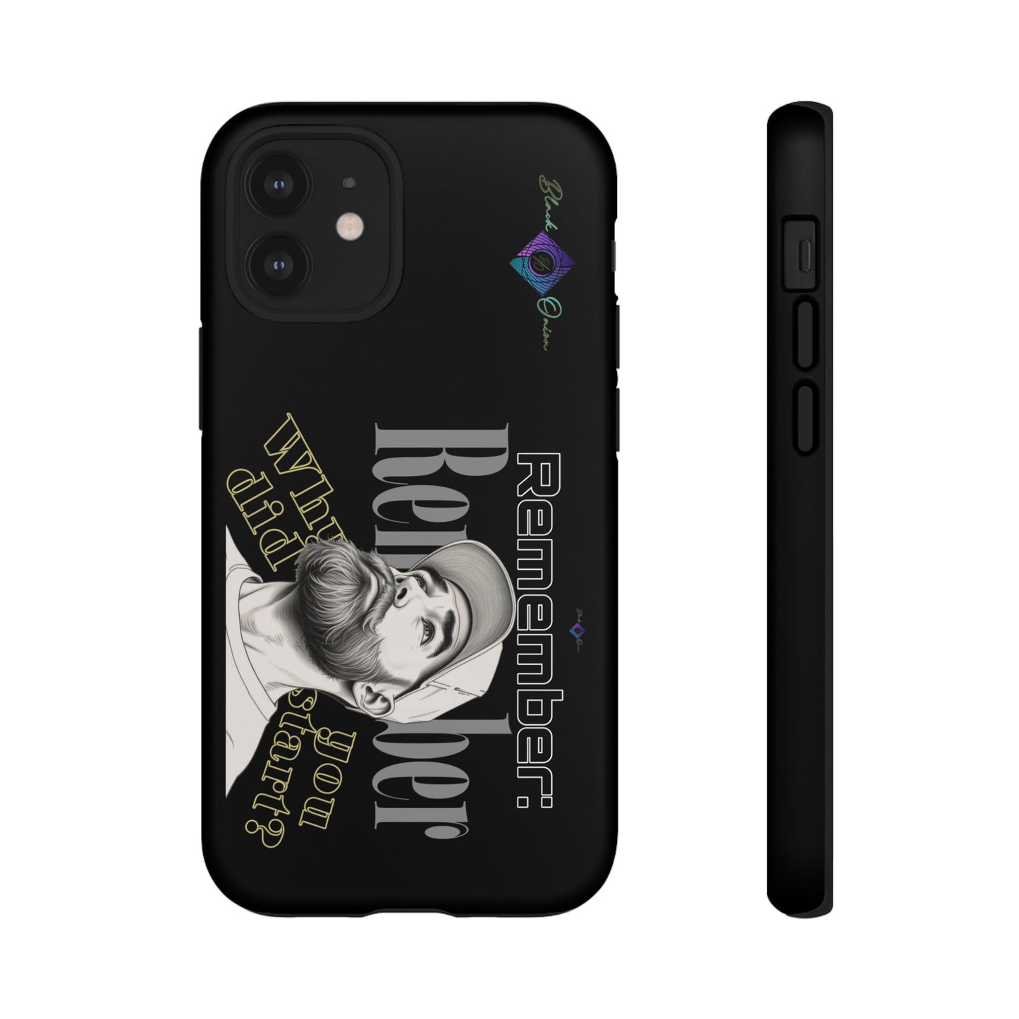 BlackOnion Brand New Phone Case - with Motivational Workout Motif’Remember ‘💪🔥🫵