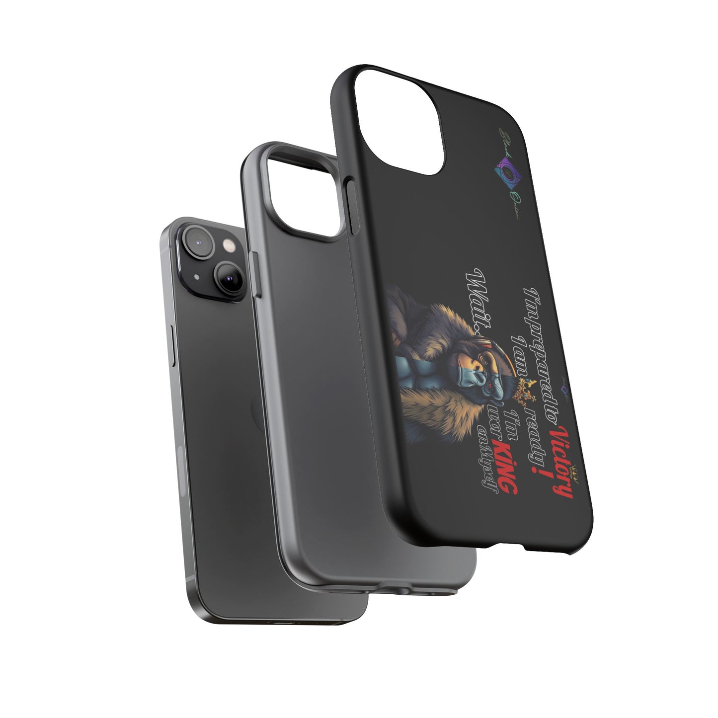 BlackOnion Brand New Phone Case - with Motivational Workout Motif’Victory 👑‘💪🔥🫵