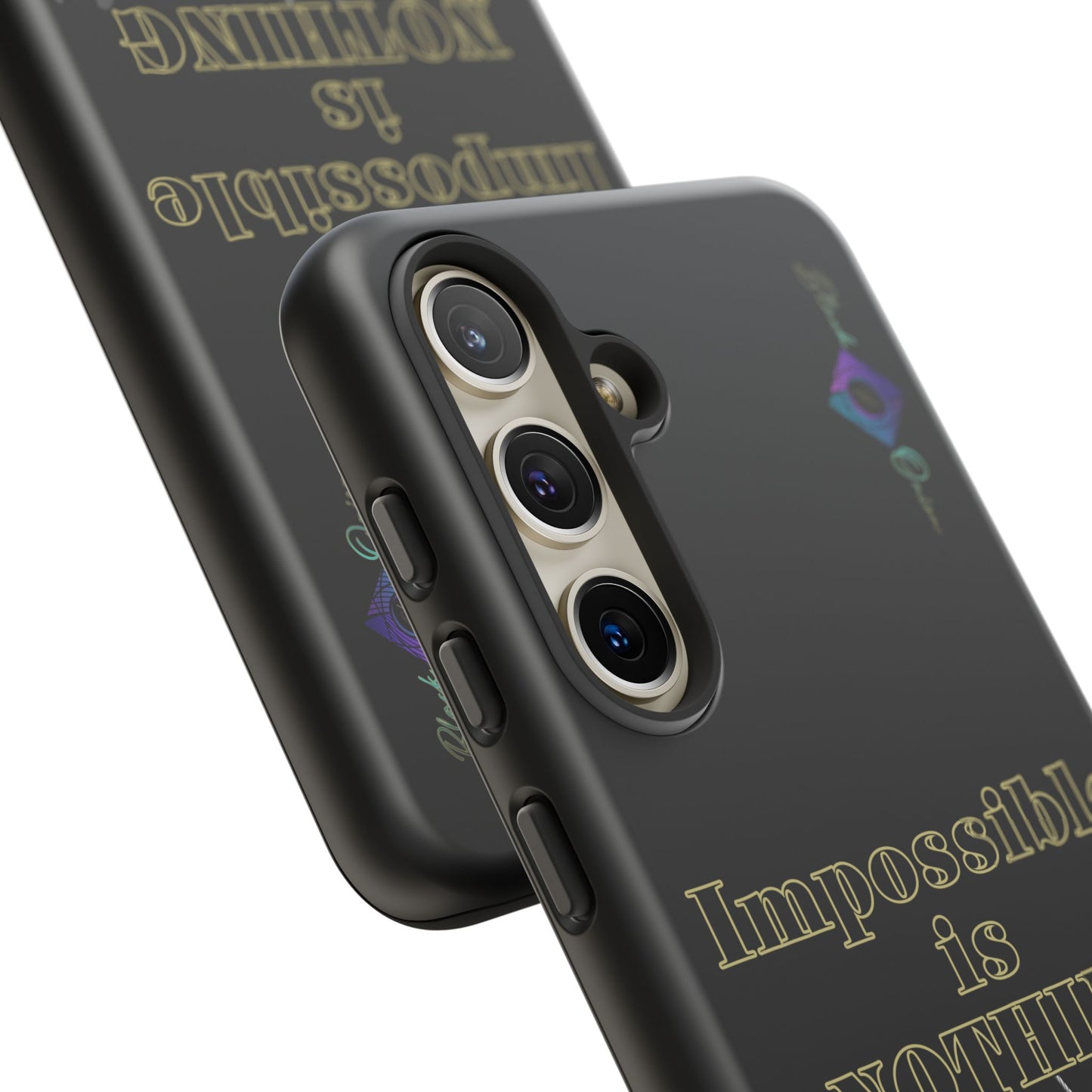BlackOnion Brand New Phone Case - with Motivational Workout Motif ’Impossible ‘💪🔥🫵