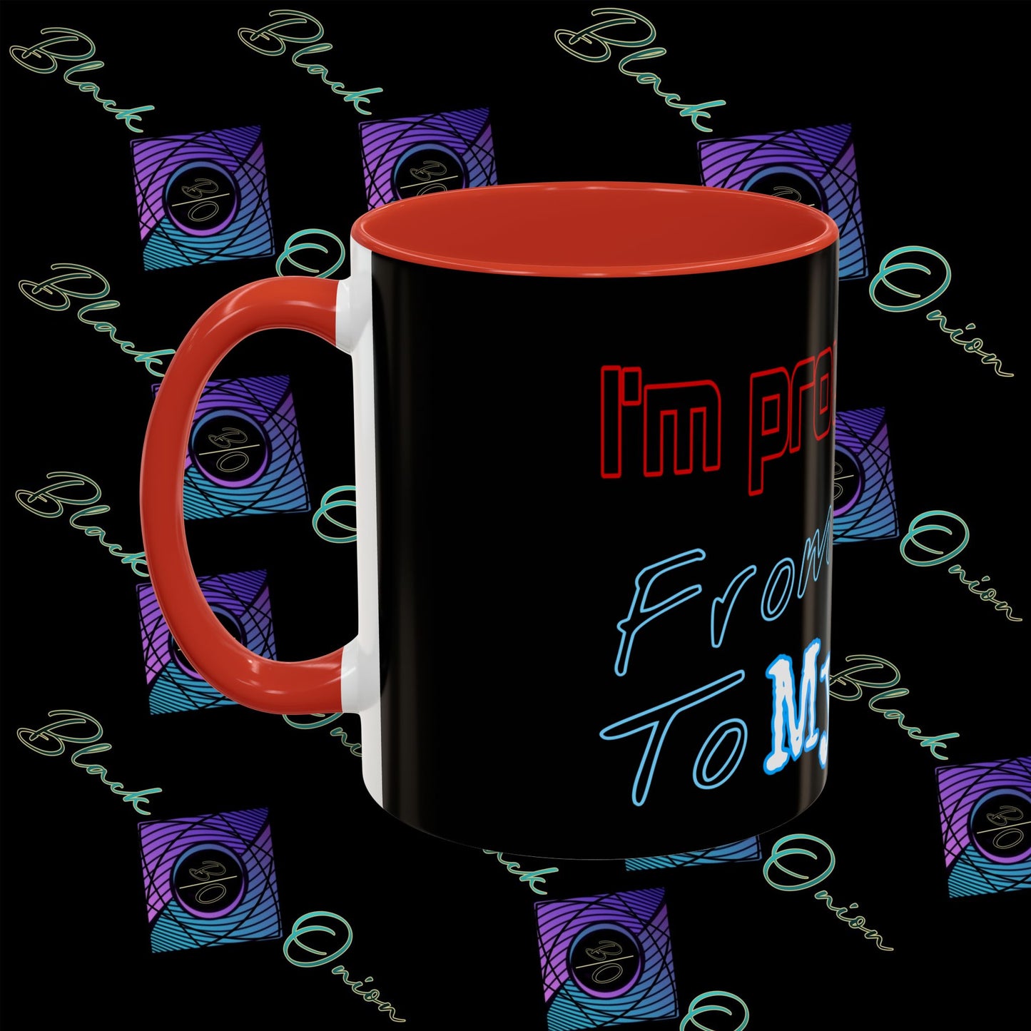 BlackOnion Coffee Mug 2 with Workout Motif ‘ I’m proud of you’🫵🔥💪
