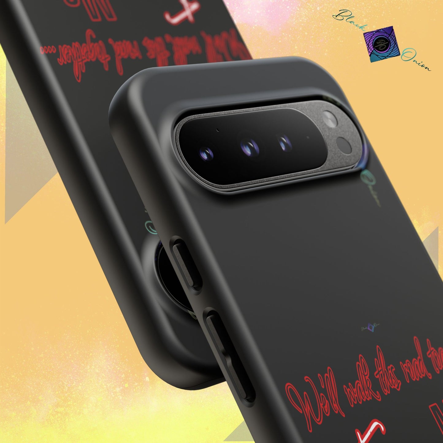 BlackOnion Brand New Phone Case - with Motivational Workout Motif’We’ll walk ‘💪🔥🫵