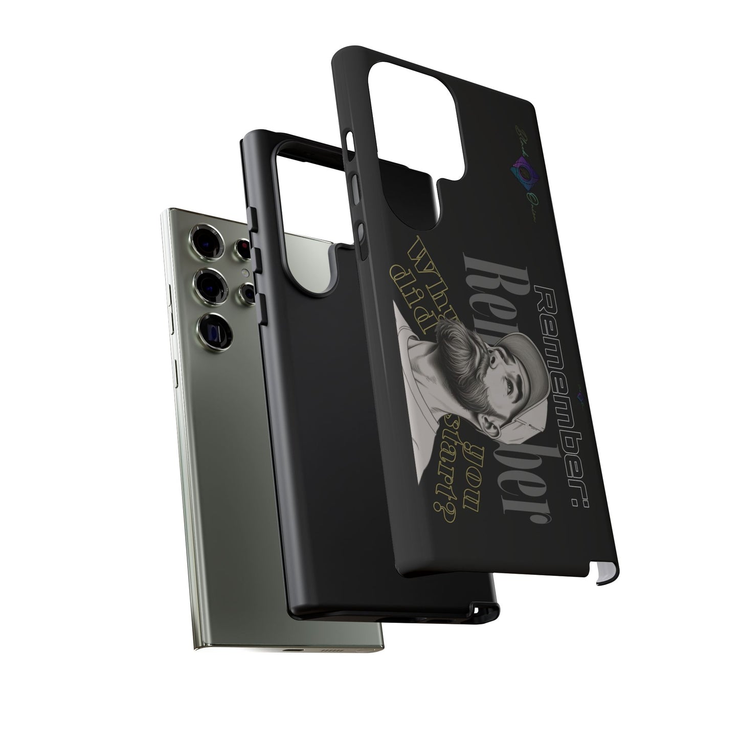 BlackOnion Brand New Phone Case - with Motivational Workout Motif’Remember ‘💪🔥🫵