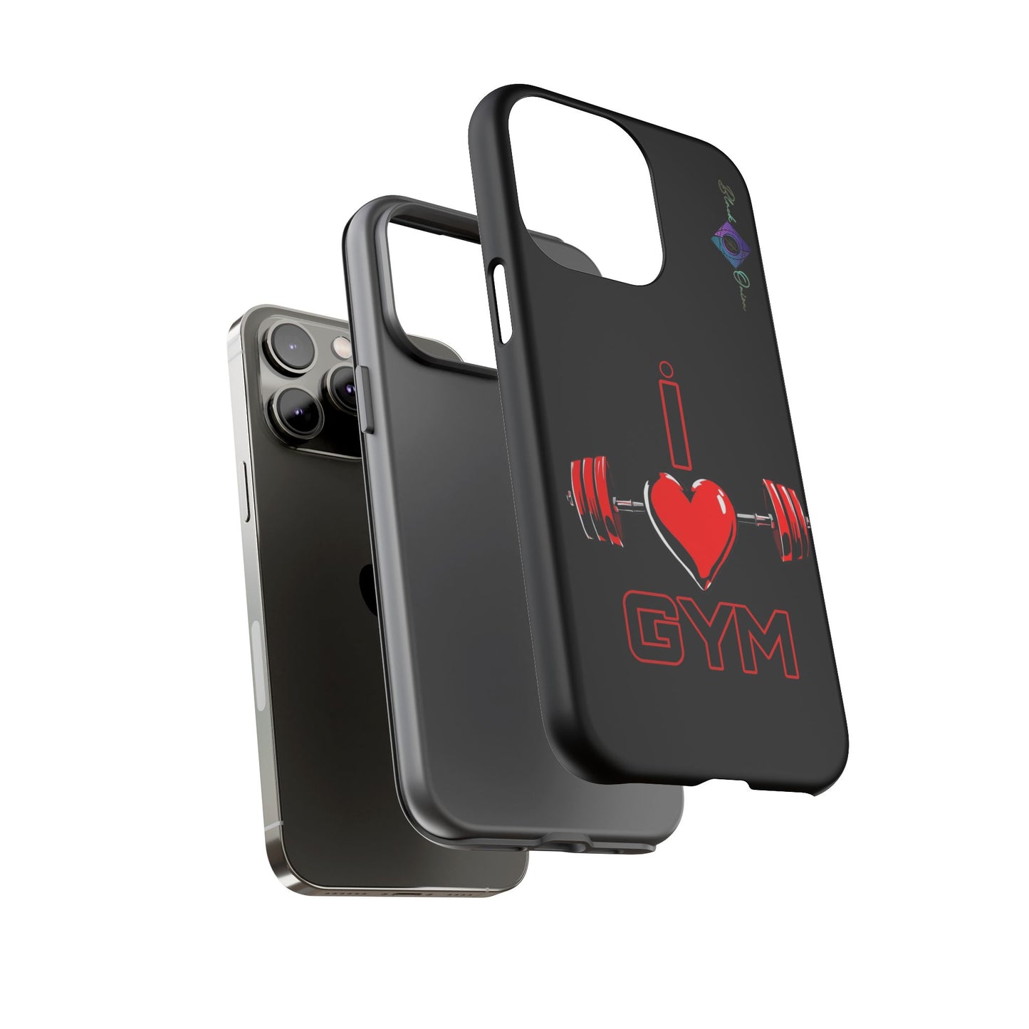 BlackOnion Brand New Phone Case - with Motivational Workout Motif’I Love Gym ‘💪🔥🫵
