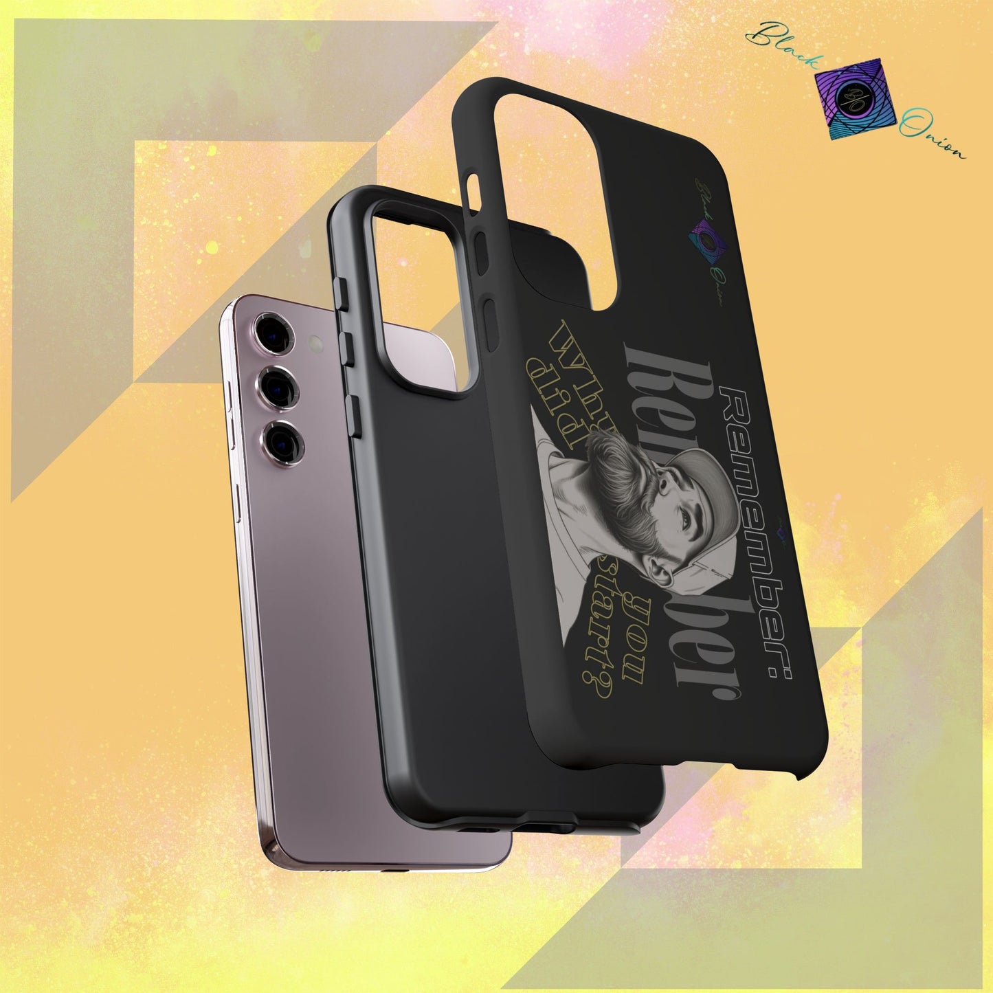 BlackOnion Brand New Phone Case - with Motivational Workout Motif’Remember ‘💪🔥🫵