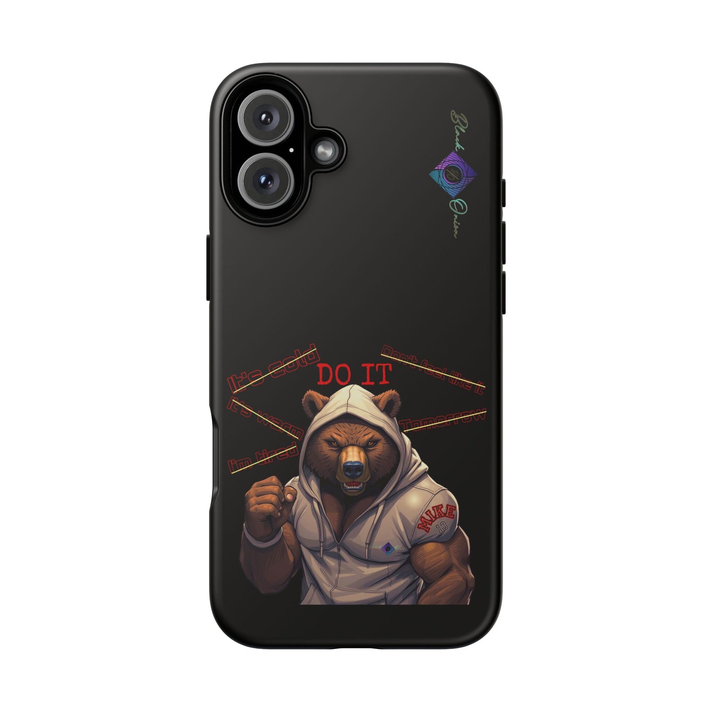 BlackOnion Brand New Phone Case - with Motivational Workout Motif’Do it ‘💪🔥🫵