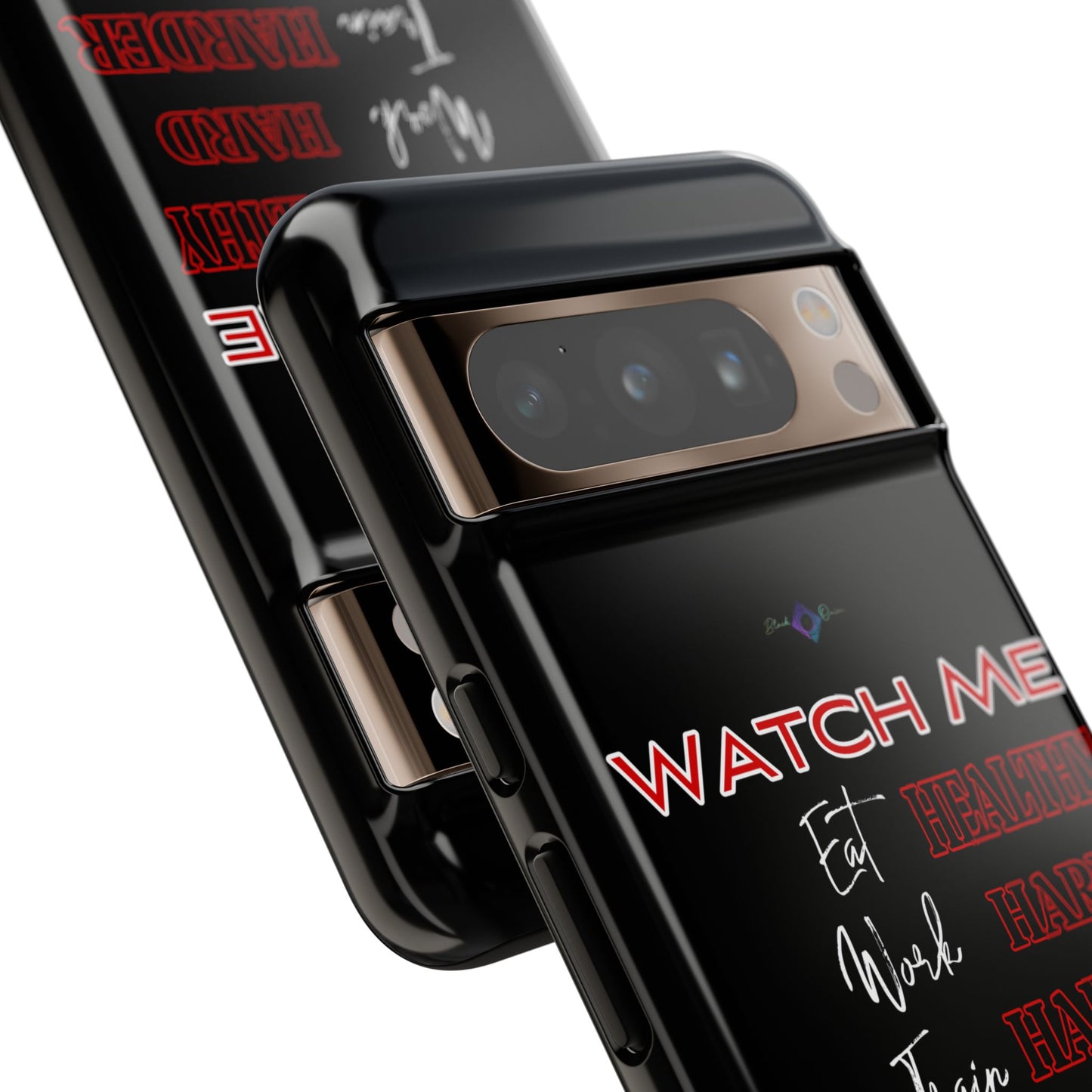 BlackOnion Phone Case -with Motivational Motif 'Watch Me' 💪🔥🫵