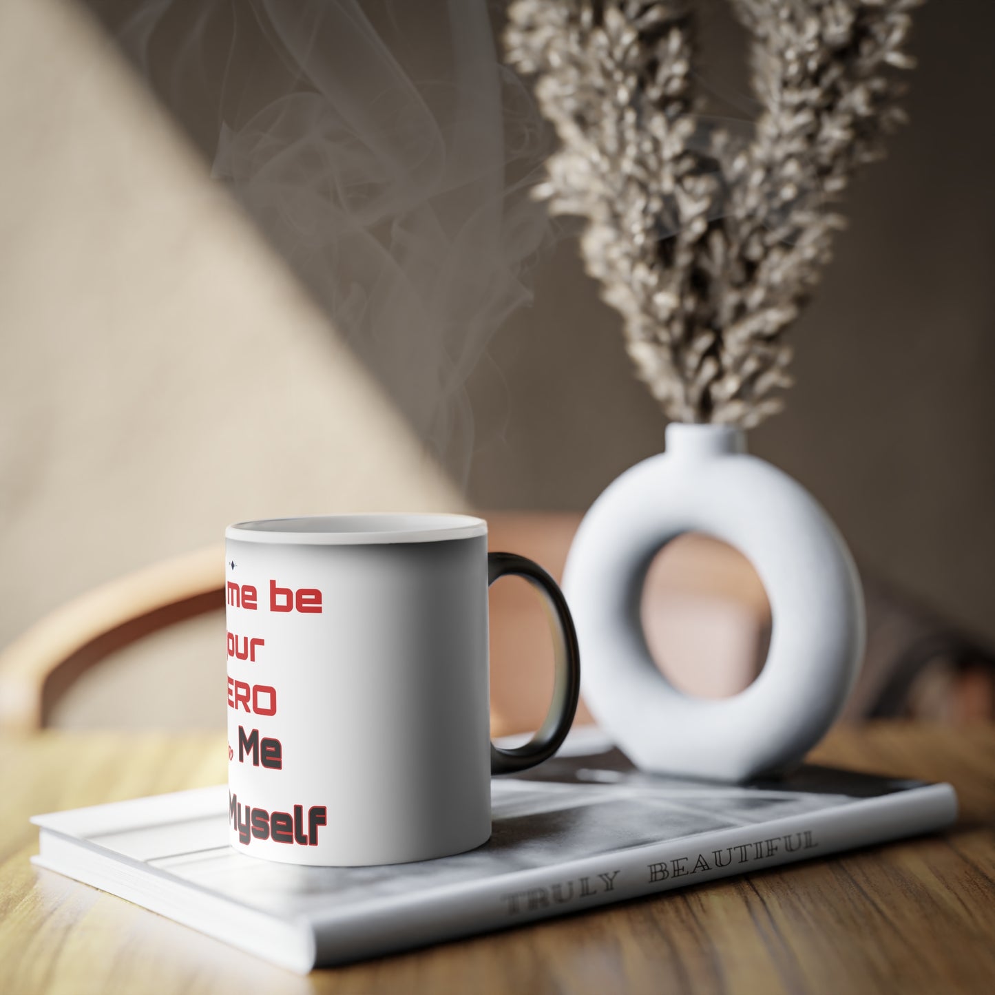 B/O Color Changing Mug with Motif ‘Let me be your Hero ’ 💪🔥🫵