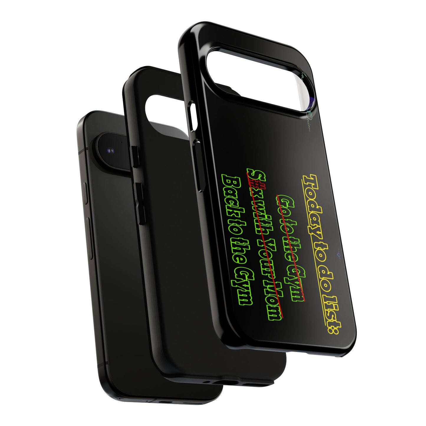 BlackOnion Brand New Phone Case - with Motivational Workout Motif’Today To Do List V2 ‘💪🔥🫵