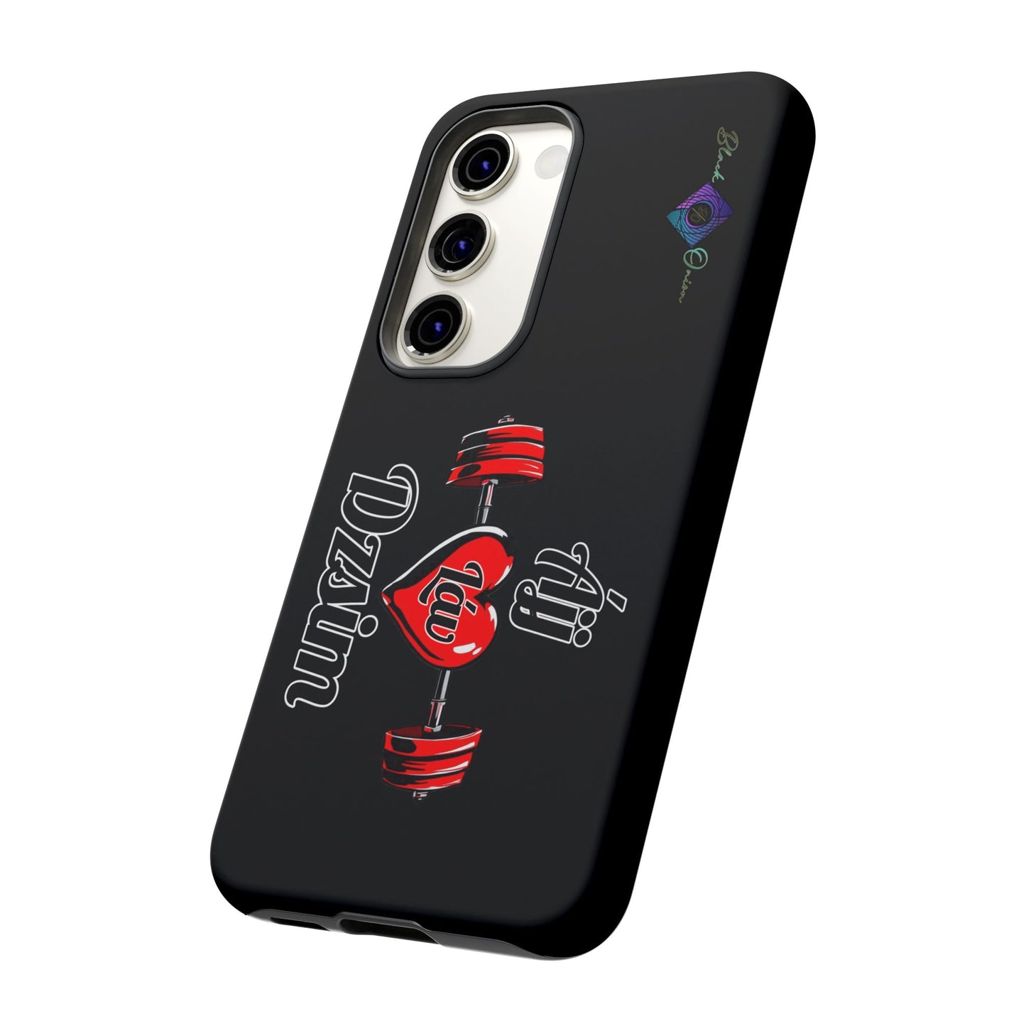 BlackOnion Brand New Phone Case - with Motivational Workout Motif’Ájj Láv Dzsim ‘💪🔥🫵