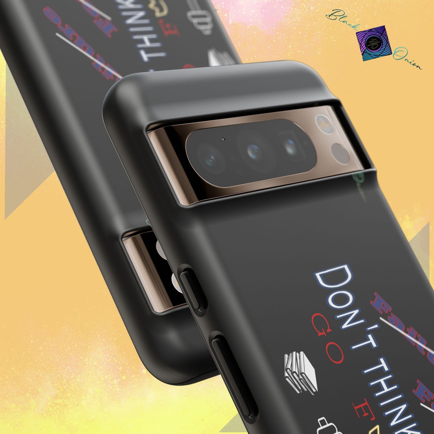BlackOnion Brand New Phone Case - with Motivational Workout Motif’Don’t think ‘💪🔥🫵