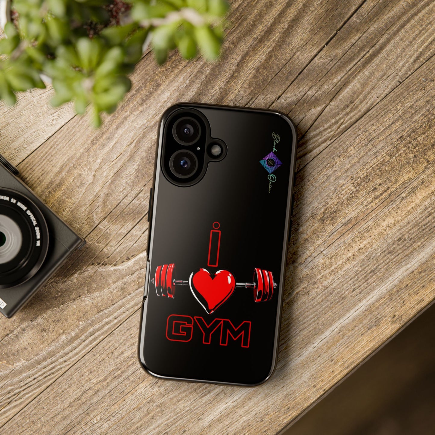 BlackOnion Brand New Phone Case - with Motivational Workout Motif’I Love Gym ‘💪🔥🫵