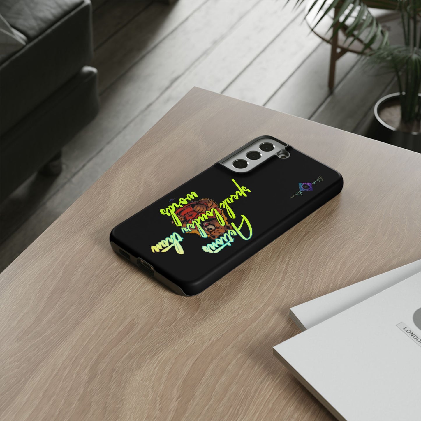 BlackOnion Brand New Phone Case - with Motivational Workout Motif ‘Actions speak lauder ‘💪🔥🫵