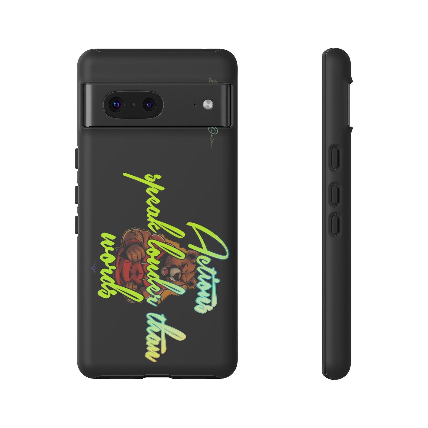 BlackOnion Brand New Phone Case - with Motivational Workout Motif ‘Actions speak lauder ‘💪🔥🫵