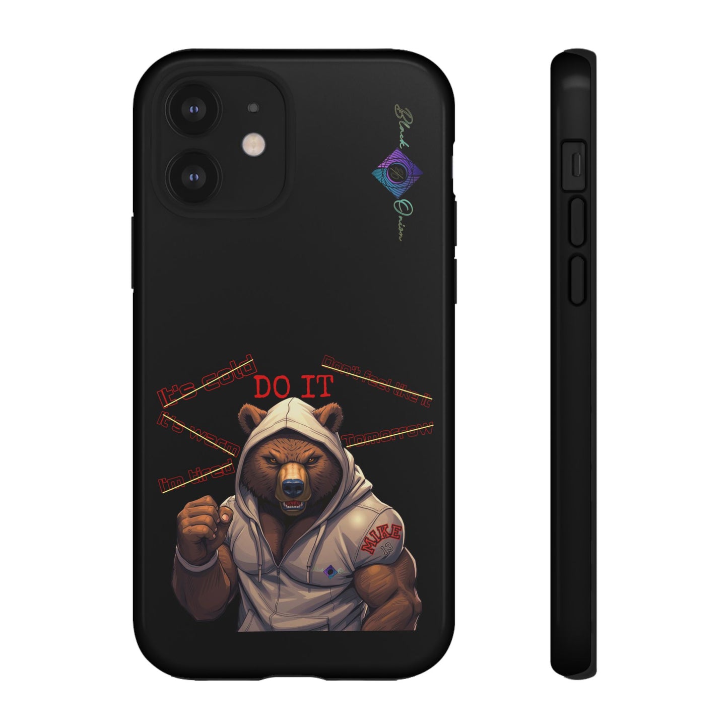 BlackOnion Brand New Phone Case - with Motivational Workout Motif’Do it ‘💪🔥🫵