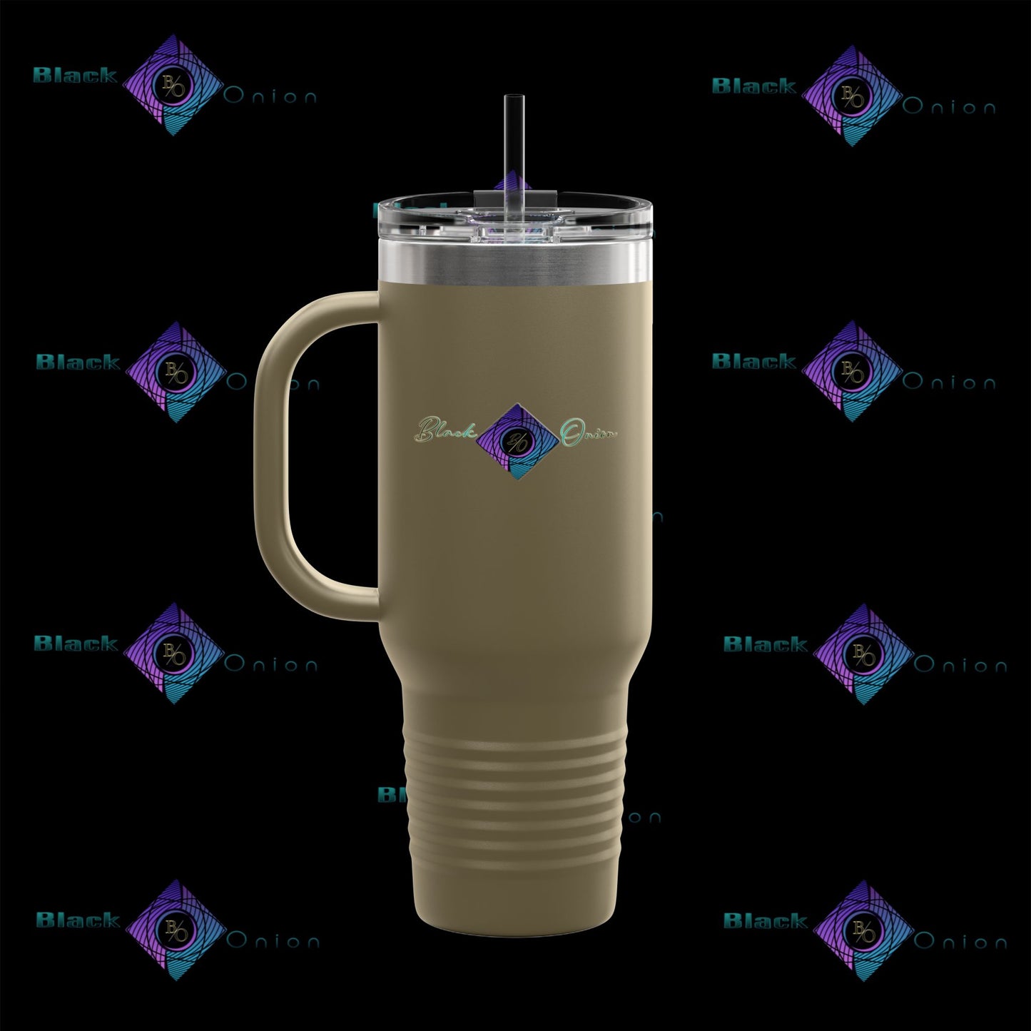 BlackOnion Travel Mug - 40oz with Straw