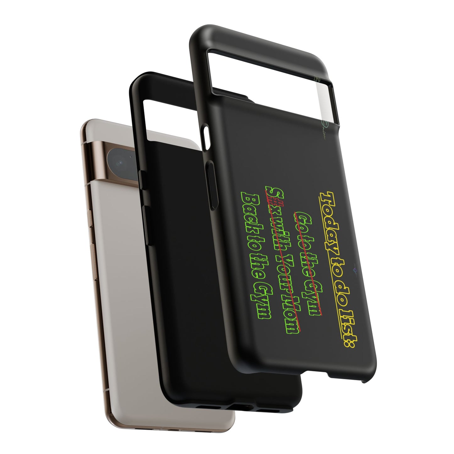 BlackOnion Brand New Phone Case - with Motivational Workout Motif’Today To Do List V2 ‘💪🔥🫵