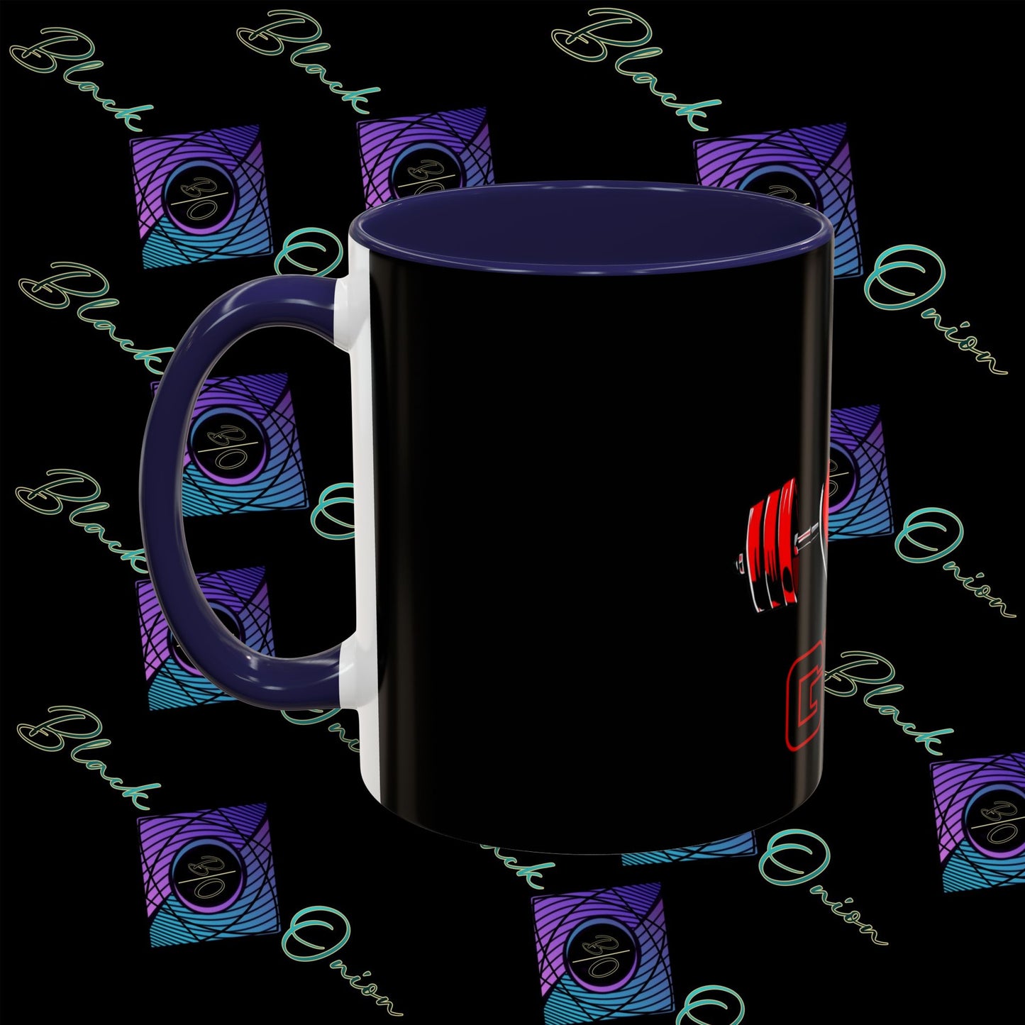 BlackOnion Coffee Mug Serial 2 with Workout Motif ‘I Love Gym ’🫵🔥💪