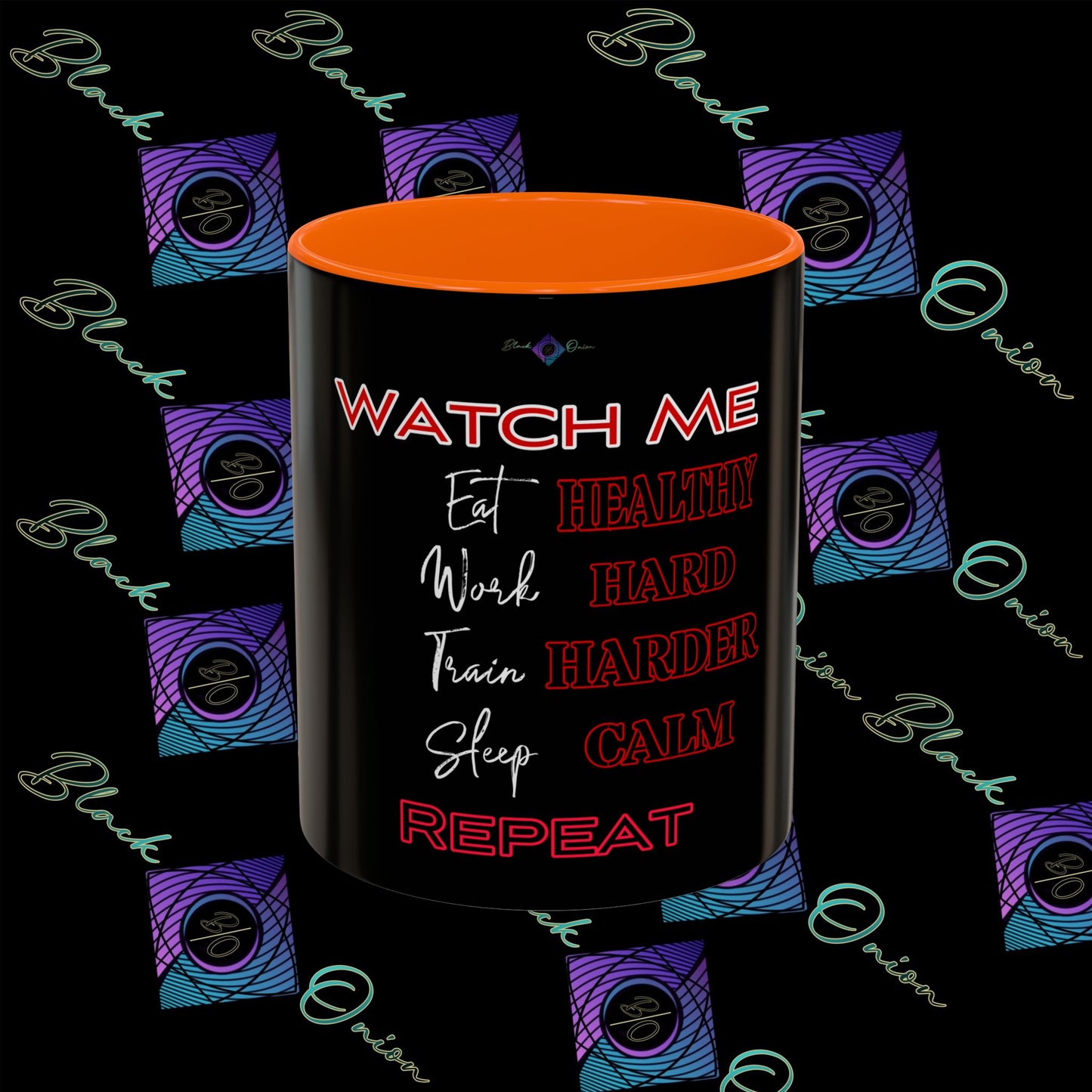 BlackOnion Coffee Mug - 11oz with ‘Watch Me’🔥💪🫵