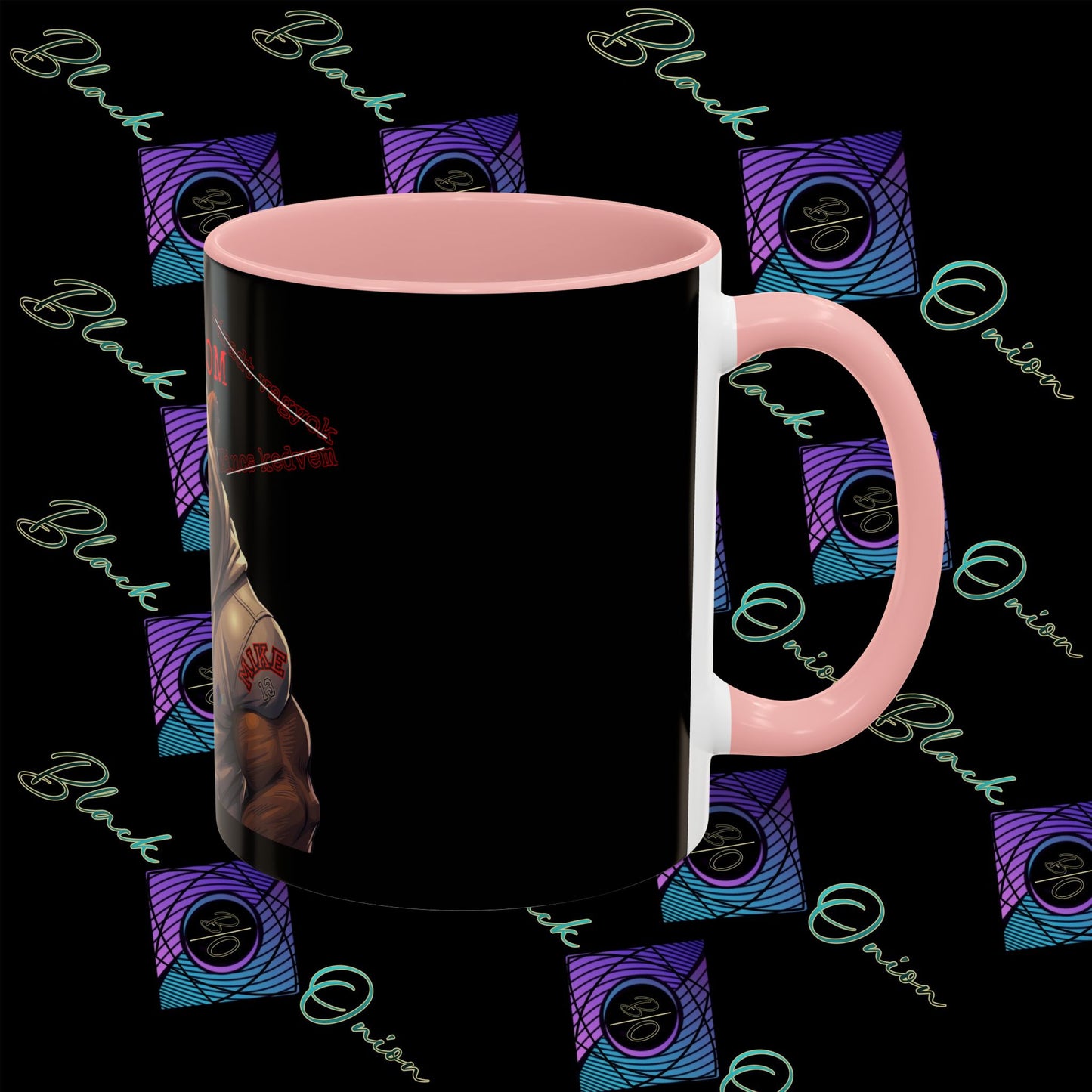 BlackOnion Coffee Mug - 11oz with Workout Motif ‘Mike 13 V2 ’🔥💪🫵