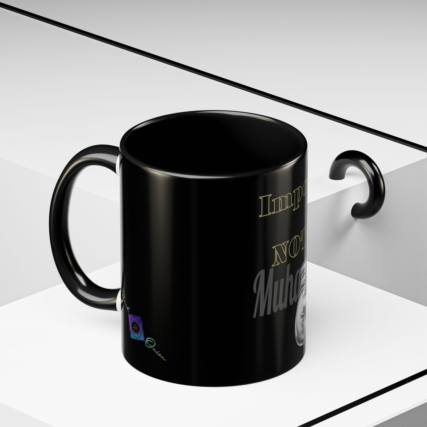 BlackOnion Coffee Mug 2 with Workout Motif ‘Impossible is NothingV2’🫵🔥💪