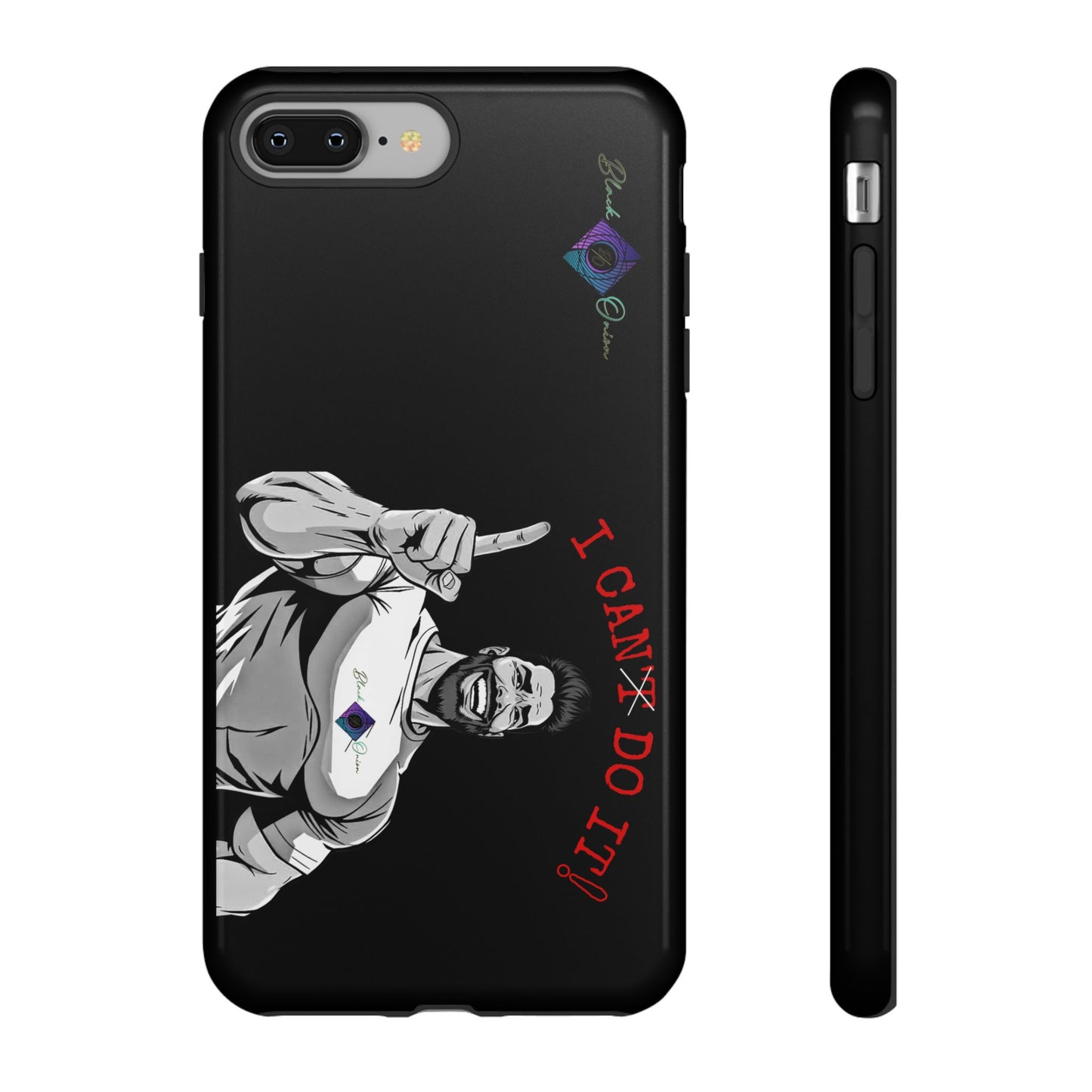 BlackOnion Brand New Phone Case - with Motivational Workout Motif’I Can Do It ‘💪🔥🫵