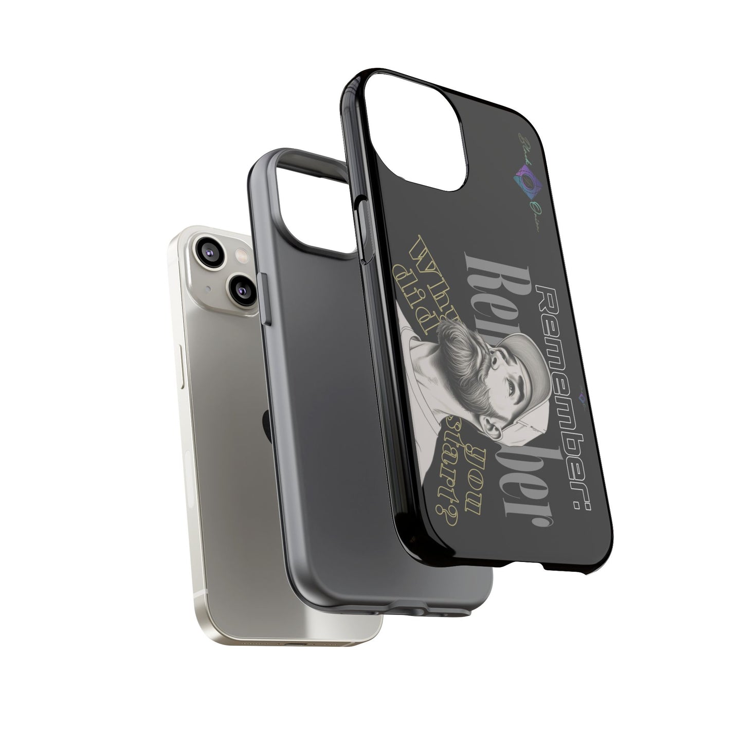 BlackOnion Brand New Phone Case - with Motivational Workout Motif’Remember ‘💪🔥🫵