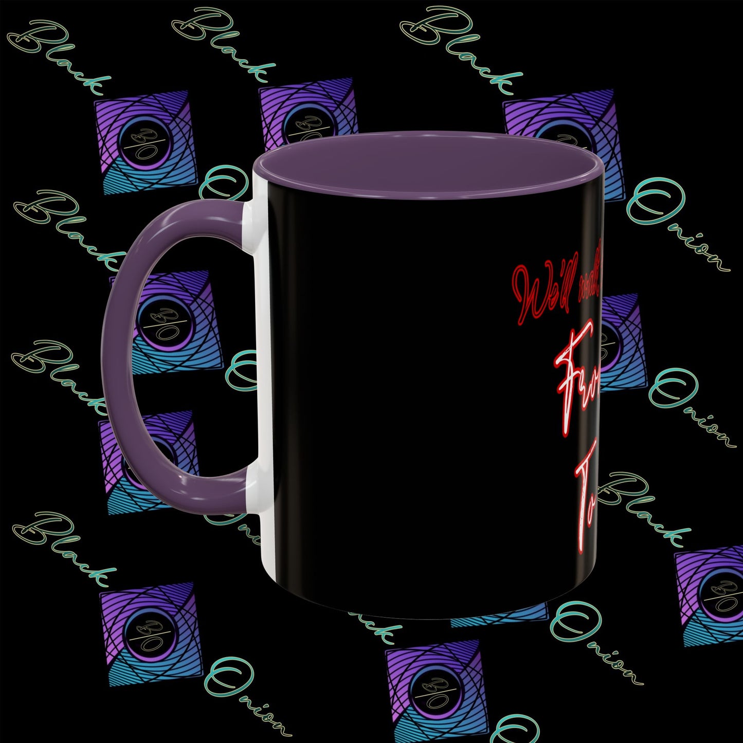 BlackOnion Coffee Mug Serial 2 with Workout Motif ‘ We’ll walk this road together’🫵🔥💪