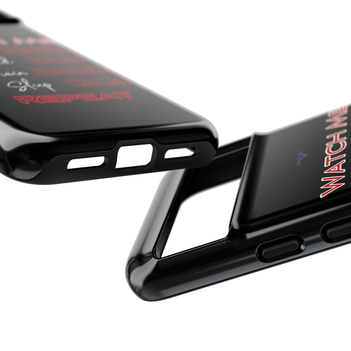 BlackOnion Phone Case -with Motivational Motif 'Watch Me' 💪🔥🫵