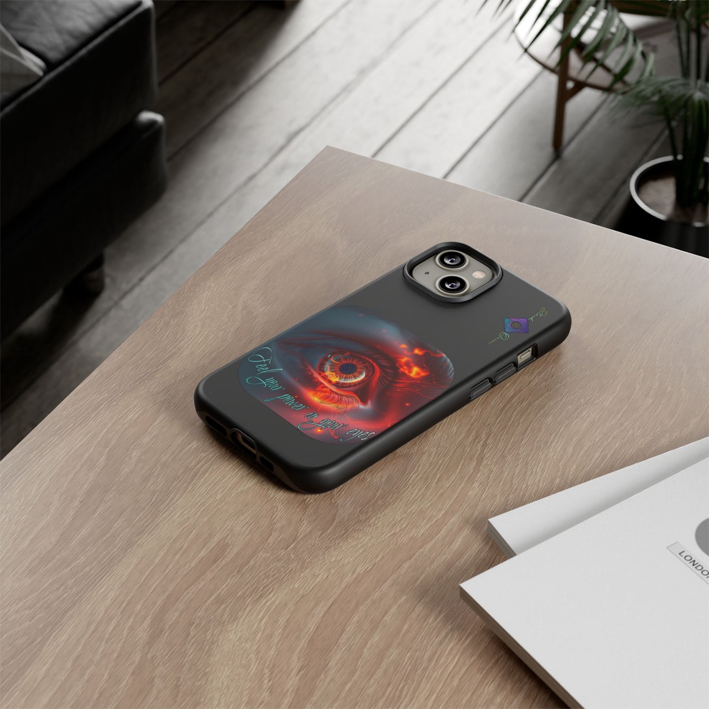 BlackOnion Brand New Phone Case - with Motivational Workout Motif ’Feel your power ‘💪🔥🫵