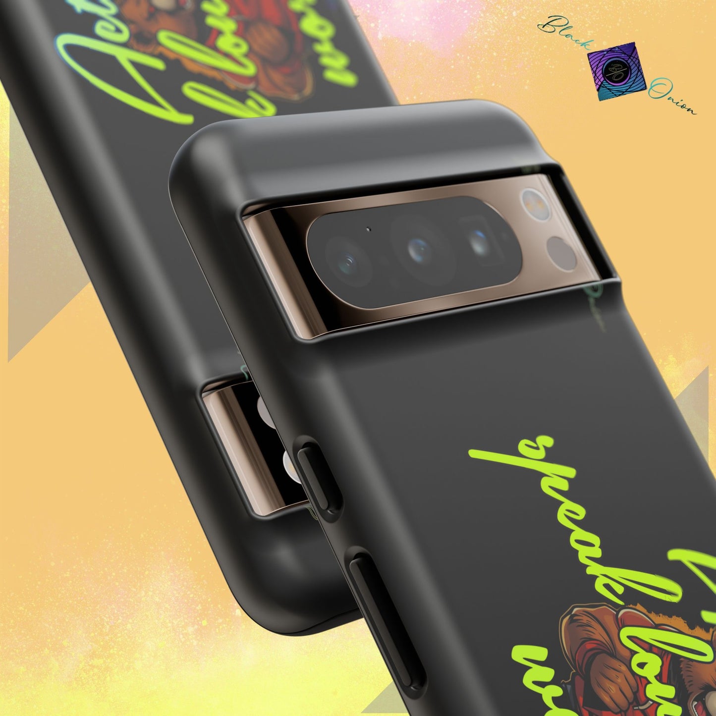 BlackOnion Brand New Phone Case - with Motivational Workout Motif ‘Actions speak lauder ‘💪🔥🫵