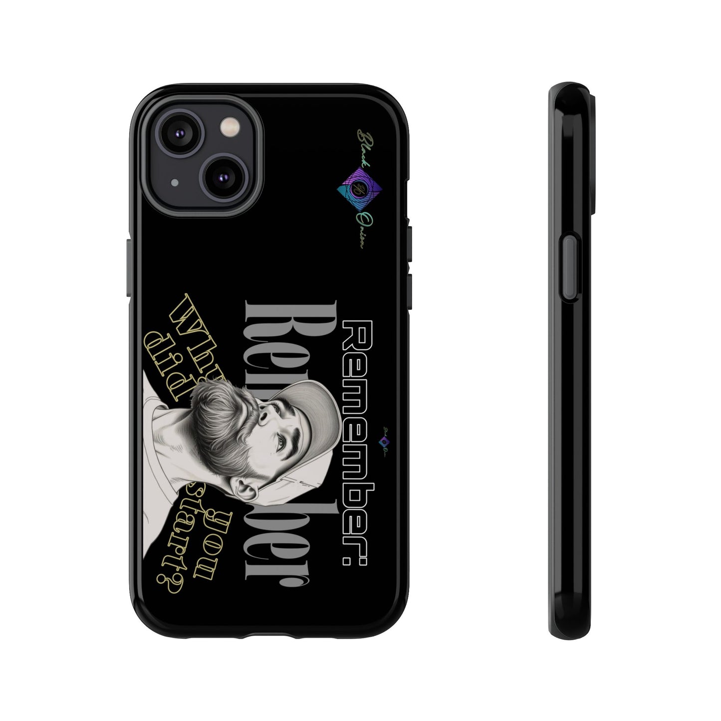 BlackOnion Brand New Phone Case - with Motivational Workout Motif’Remember ‘💪🔥🫵