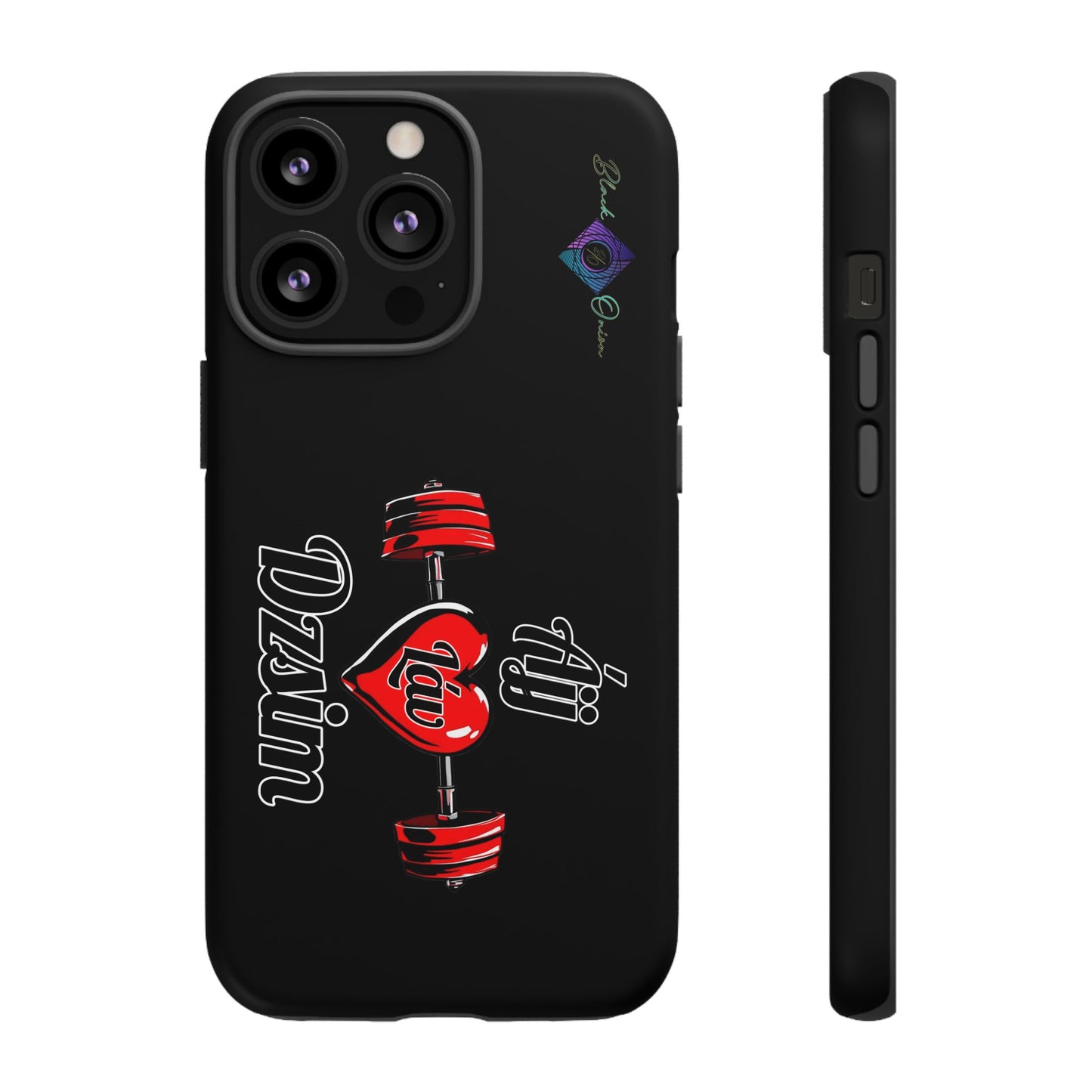 BlackOnion Brand New Phone Case - with Motivational Workout Motif’Ájj Láv Dzsim ‘💪🔥🫵