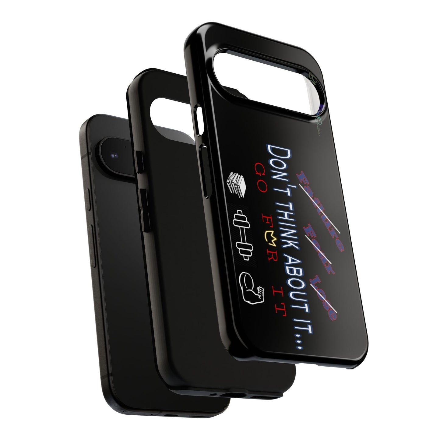 BlackOnion Brand New Phone Case - with Motivational Workout Motif’Don’t think ‘💪🔥🫵