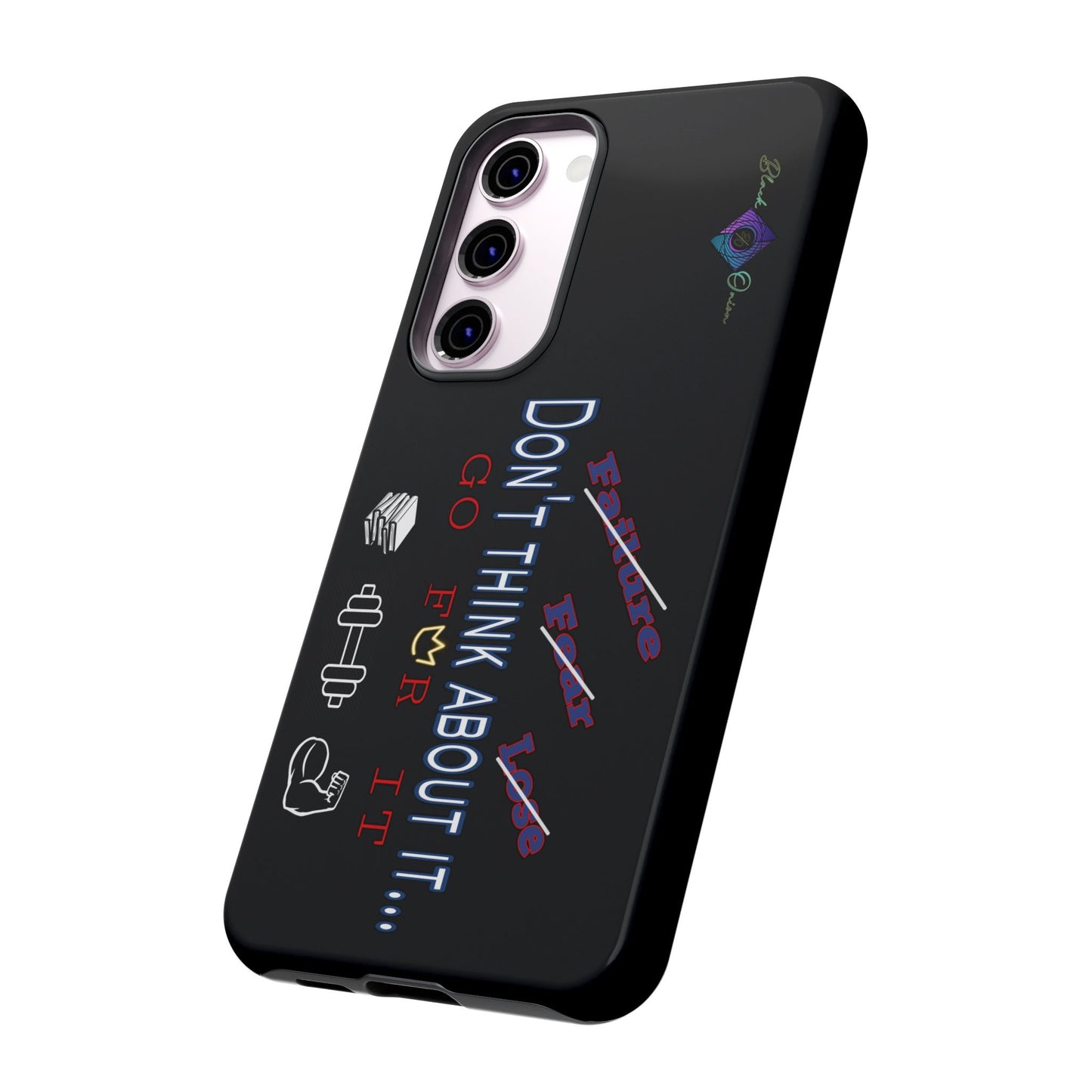 BlackOnion Brand New Phone Case - with Motivational Workout Motif’Don’t think ‘💪🔥🫵