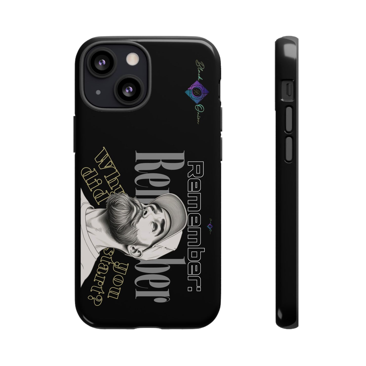 BlackOnion Brand New Phone Case - with Motivational Workout Motif’Remember ‘💪🔥🫵