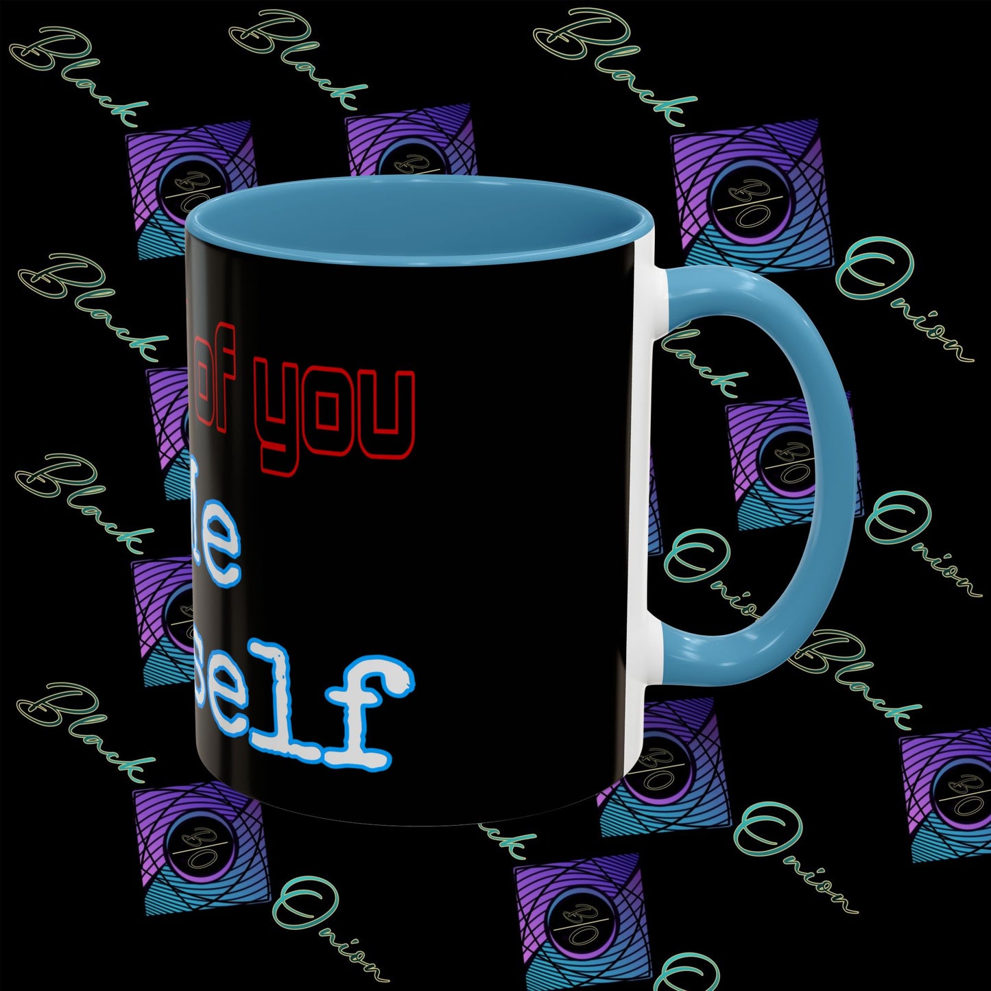 BlackOnion Coffee Mug 2 with Workout Motif ‘ I’m proud of you’🫵🔥💪
