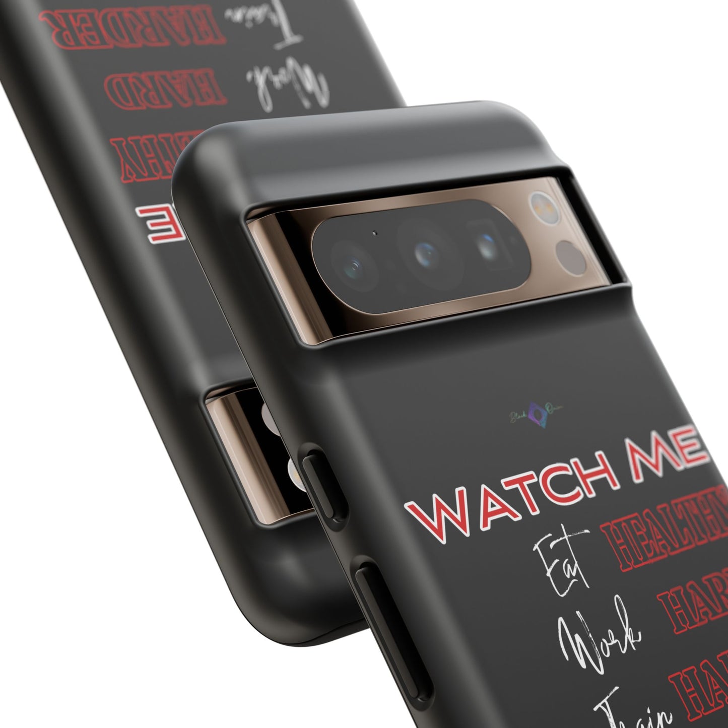 BlackOnion Phone Case -with Motivational Motif 'Watch Me' 💪🔥🫵