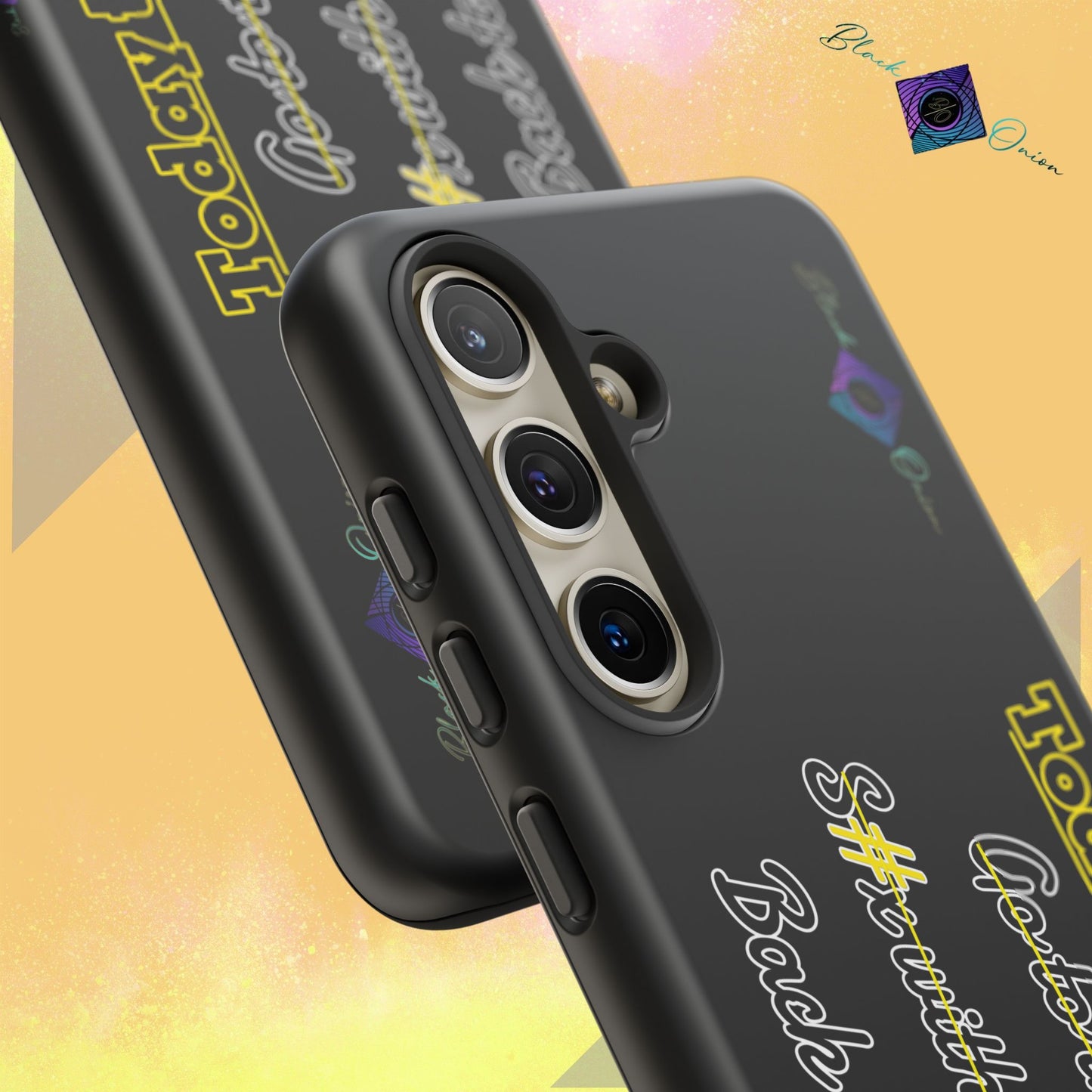 BlackOnion Brand New Phone Case - with Motivational Workout Motif’Today to do list ‘💪🔥🫵