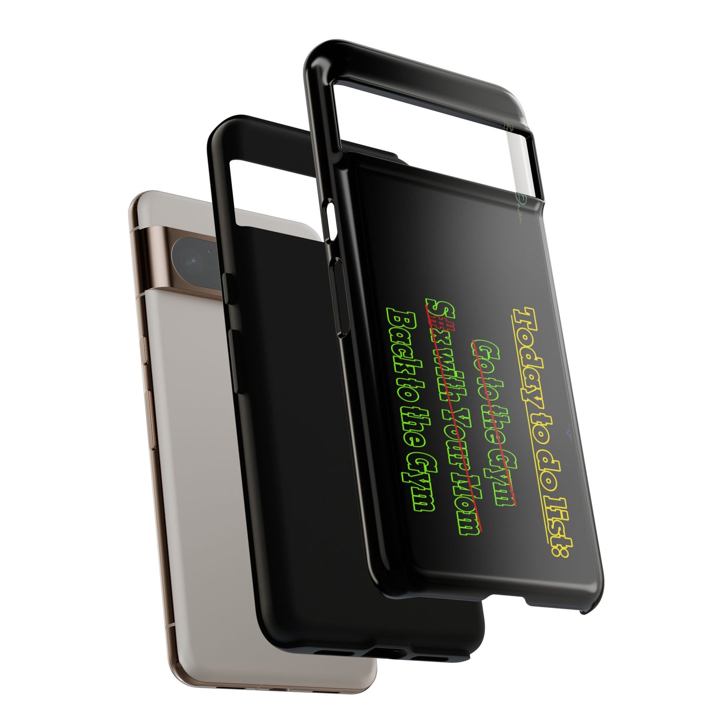 BlackOnion Brand New Phone Case - with Motivational Workout Motif’Today To Do List V2 ‘💪🔥🫵