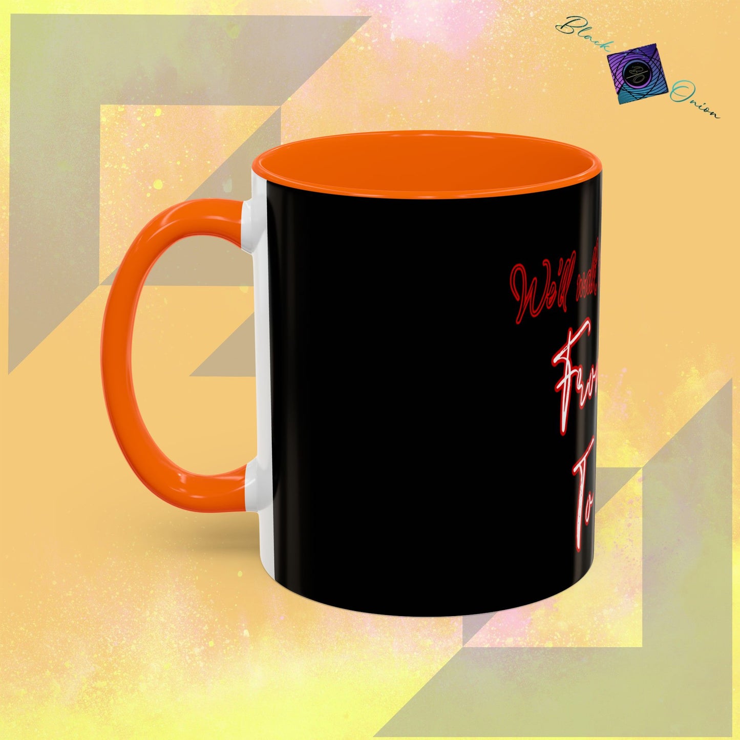 BlackOnion Coffee Mug Serial 2 with Workout Motif ‘ We’ll walk this road together’🫵🔥💪
