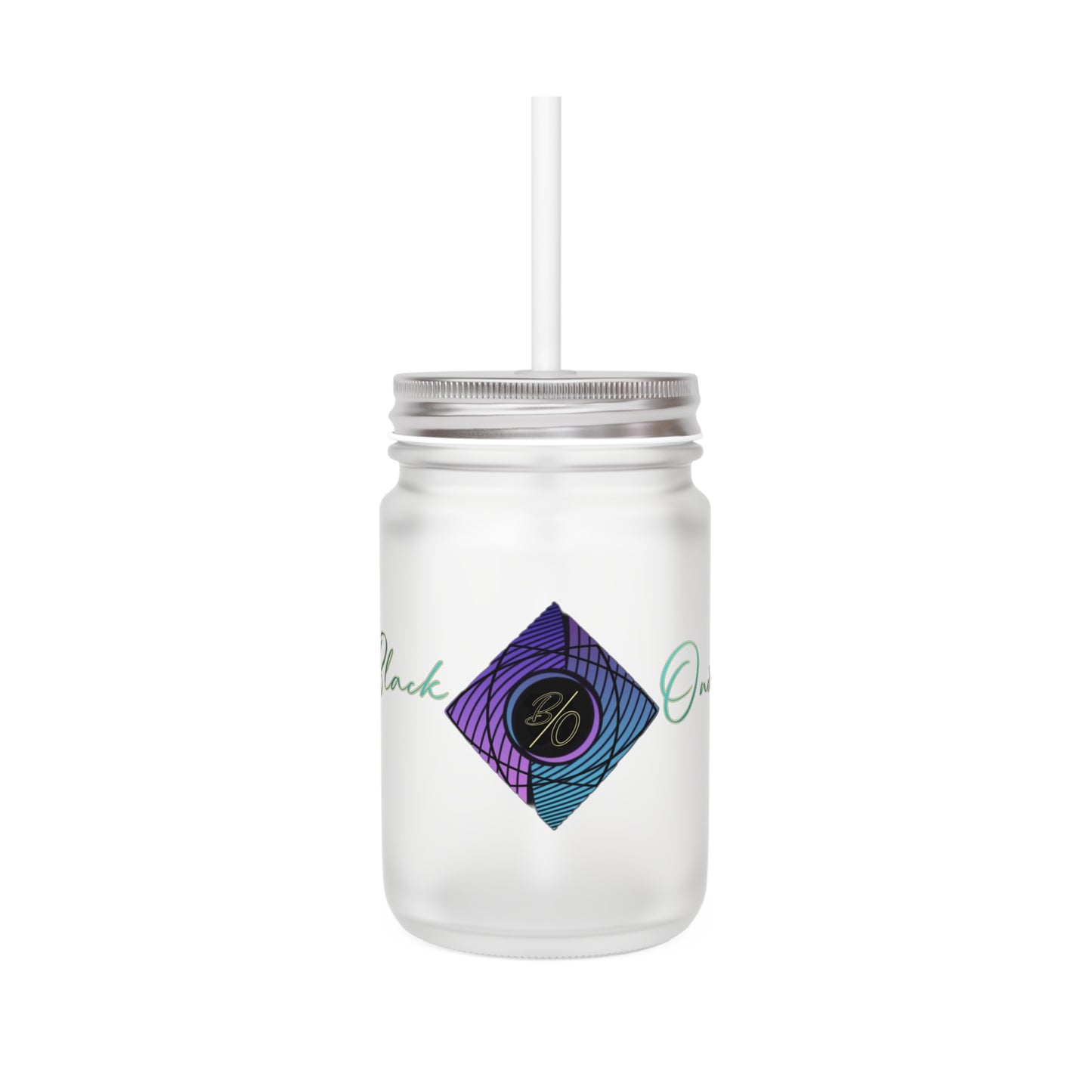 BlackOnion Personalized Mason Jar Tumbler with B/O Design 🔥💪🫵