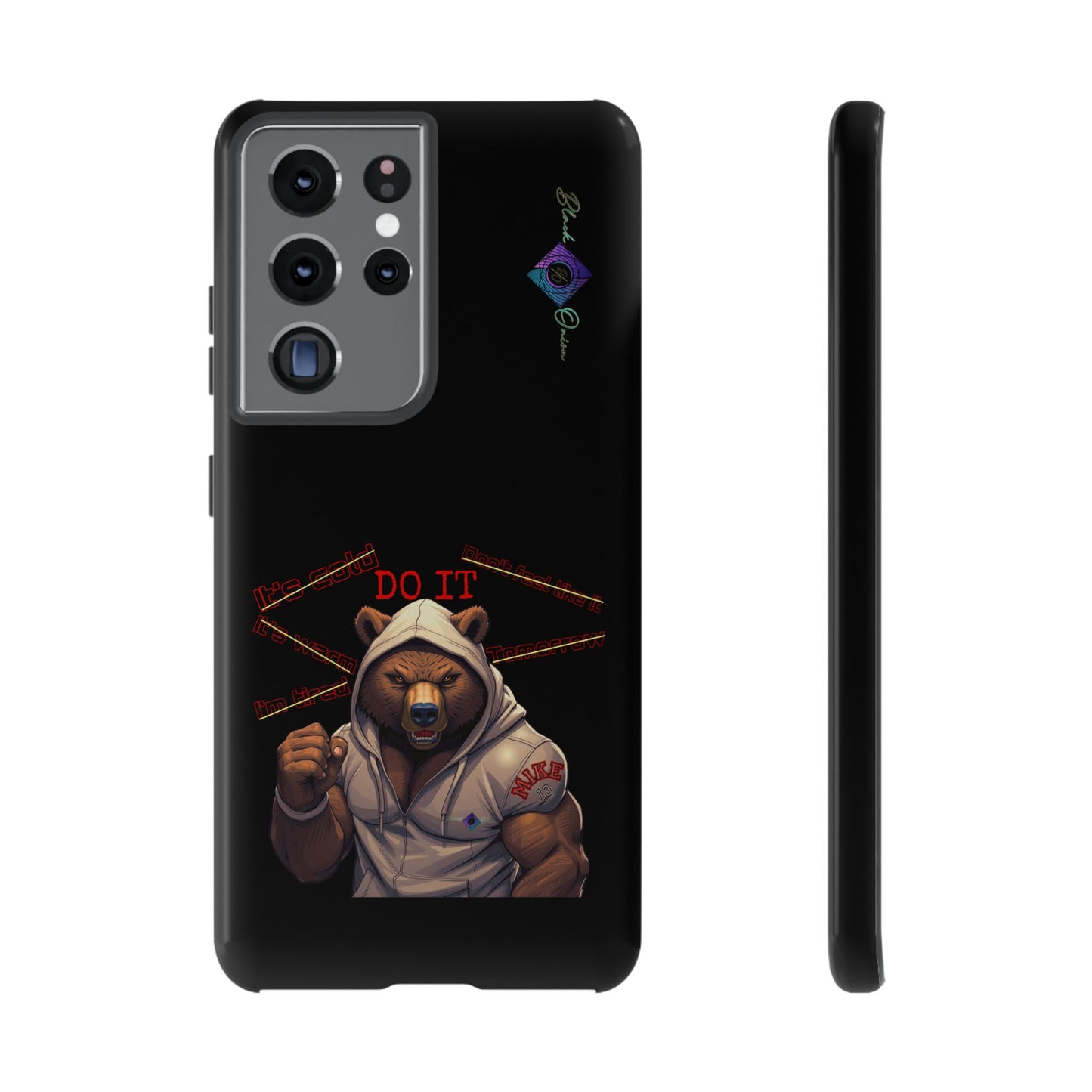 BlackOnion Brand New Phone Case - with Motivational Workout Motif’Do it ‘💪🔥🫵