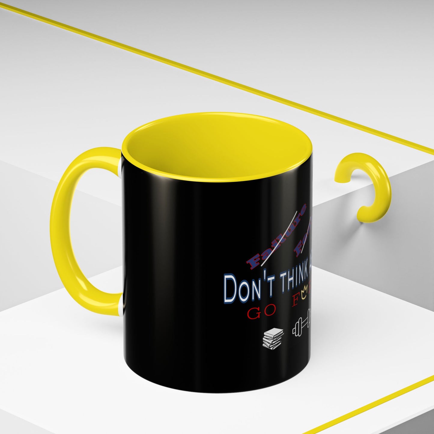 BlackOnion Coffee Mug Serial 2 with Workout Motif ‘Don’t think ‘🫵🔥💪