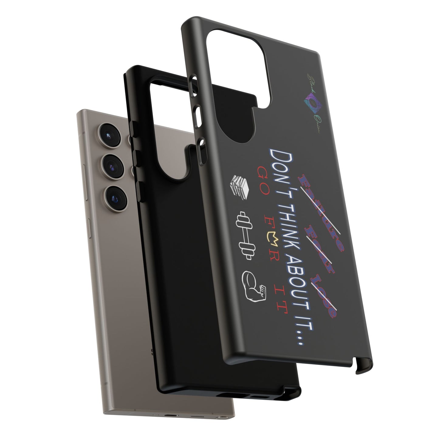 BlackOnion Brand New Phone Case - with Motivational Workout Motif’Don’t think ‘💪🔥🫵