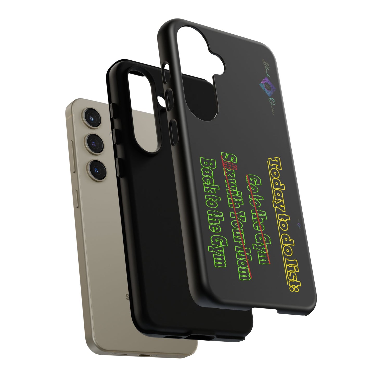 BlackOnion Brand New Phone Case - with Motivational Workout Motif’Today To Do List V2 ‘💪🔥🫵