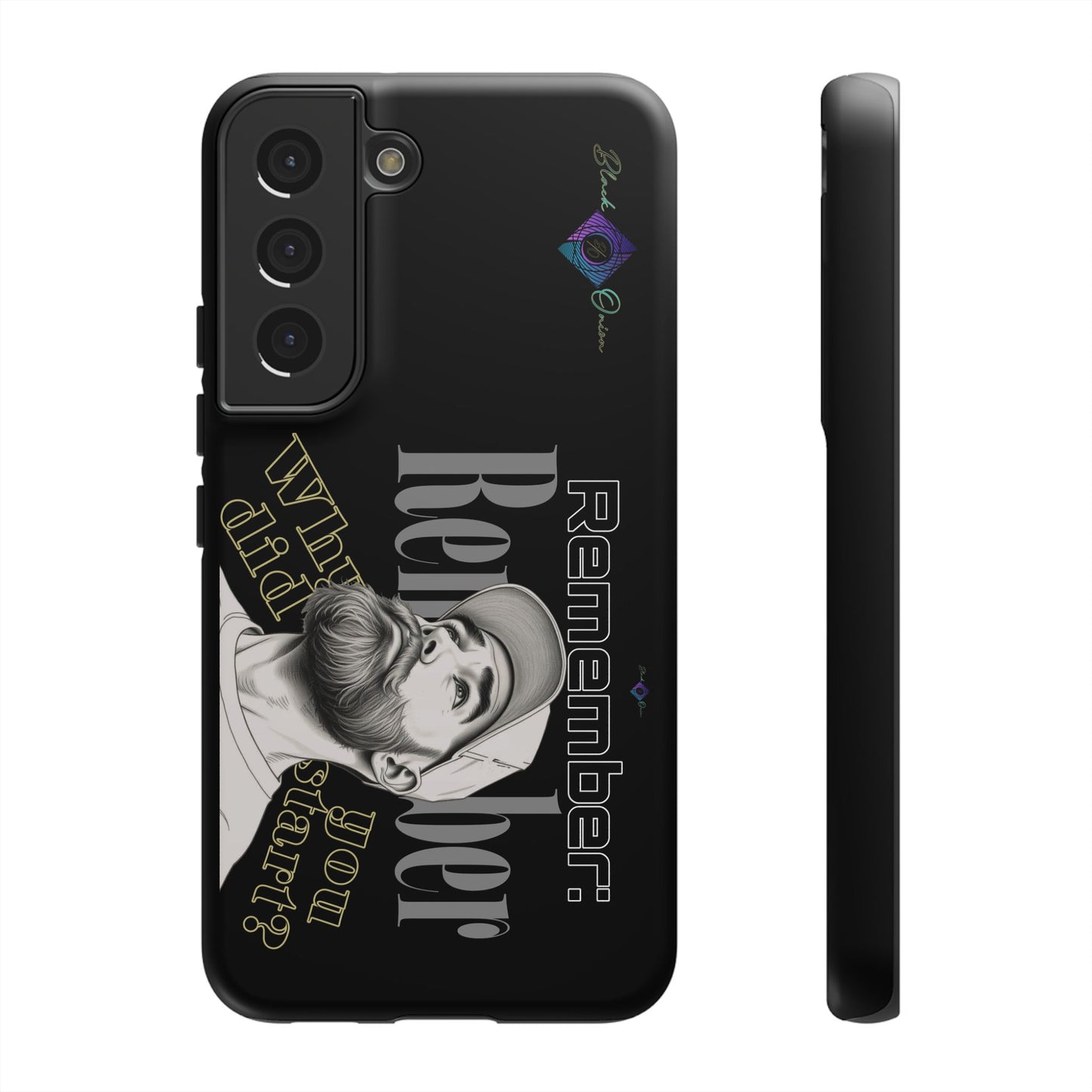 BlackOnion Brand New Phone Case - with Motivational Workout Motif’Remember ‘💪🔥🫵