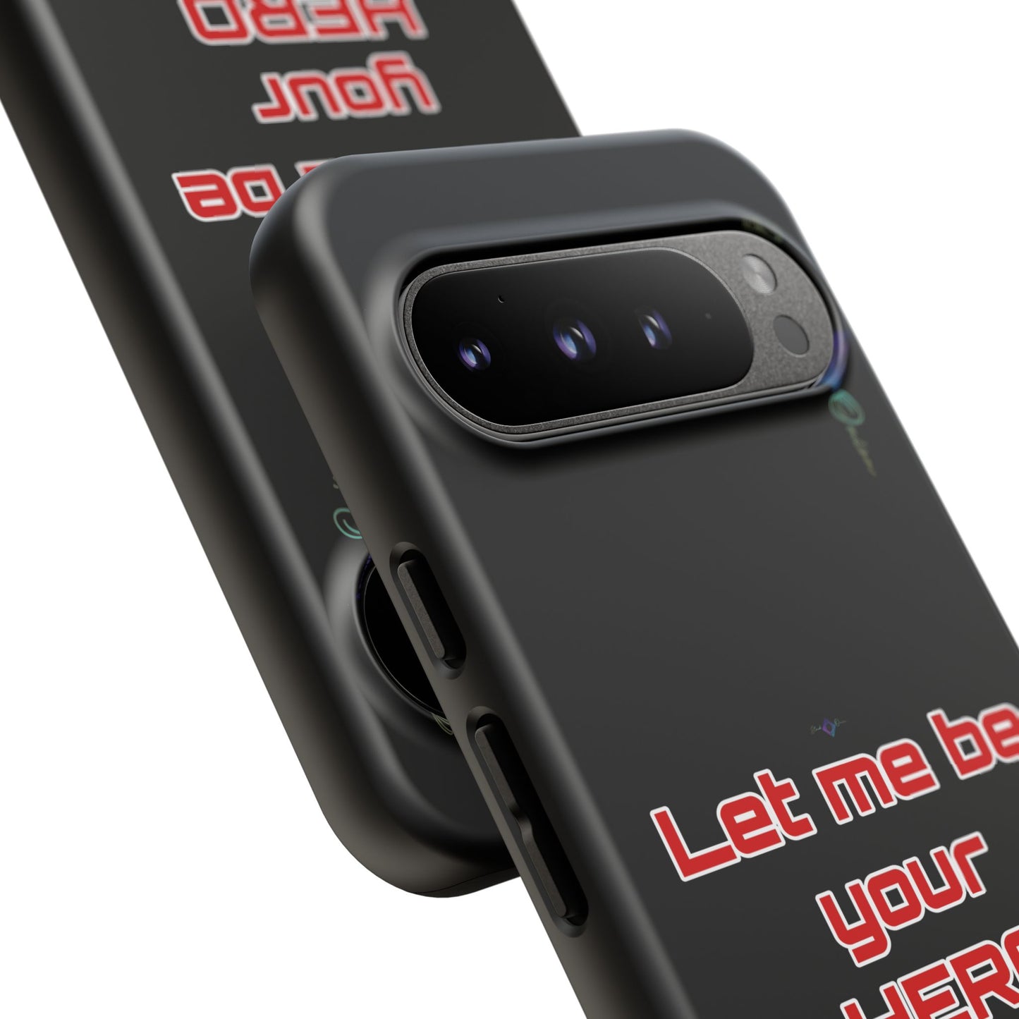 BlackOnion Brand New Phone Case - with Motivational Workout Motif’Let me be your Hero ‘💪🔥🫵
