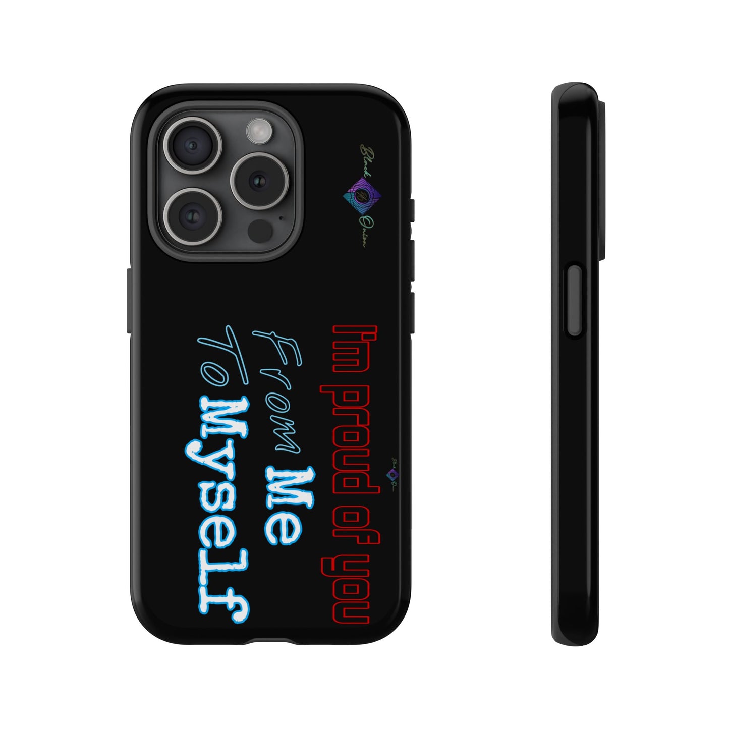 BlackOnion Brand New Phone Case - with Motivational Workout Motif’I’m proud of you ‘💪🔥🫵