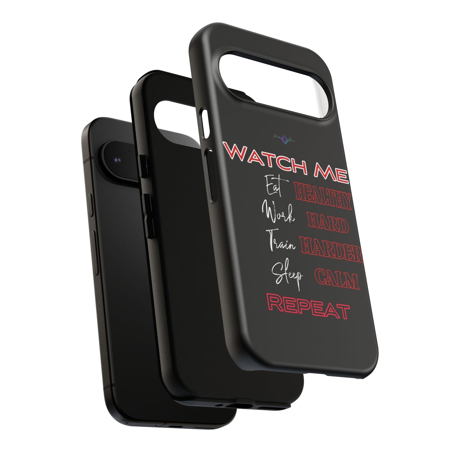 BlackOnion Phone Case -with Motivational Motif 'Watch Me' 💪🔥🫵